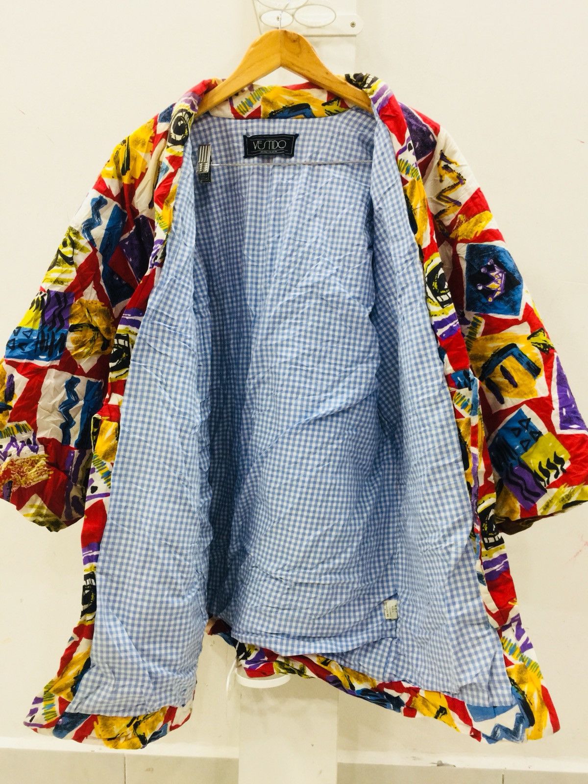 Japanese Brand Vintage Kimono design Miles Devis Headshot colour Size US L / EU 52-54 / 3 - 5 Thumbnail