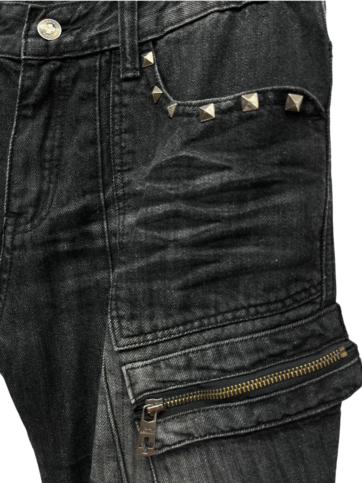 Rockstar Games × Seditionaries 🔥SHO Punk Laced Studded Flare Distressed Denim Cargo Pants Size US 32 / EU 48 - 10 Thumbnail