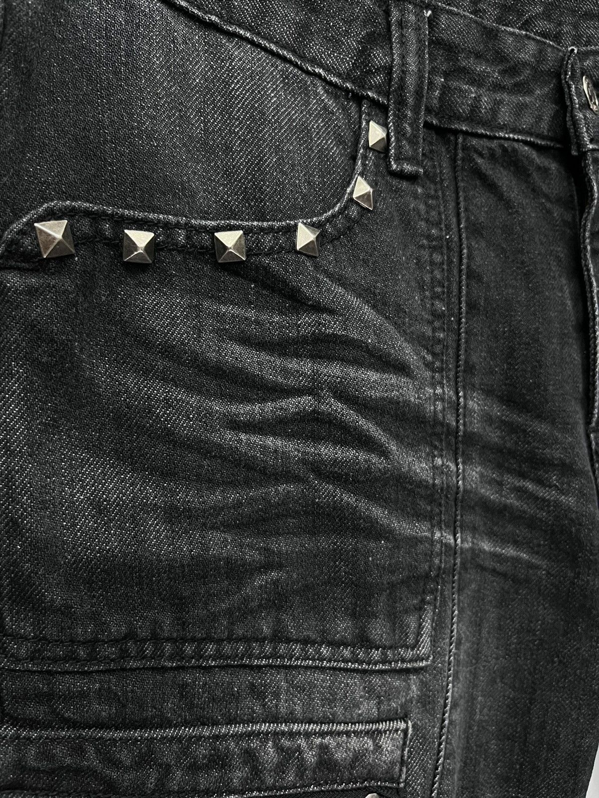 Rockstar Games × Seditionaries 🔥SHO Punk Laced Studded Flare Distressed Denim Cargo Pants Size US 32 / EU 48 - 15 Thumbnail