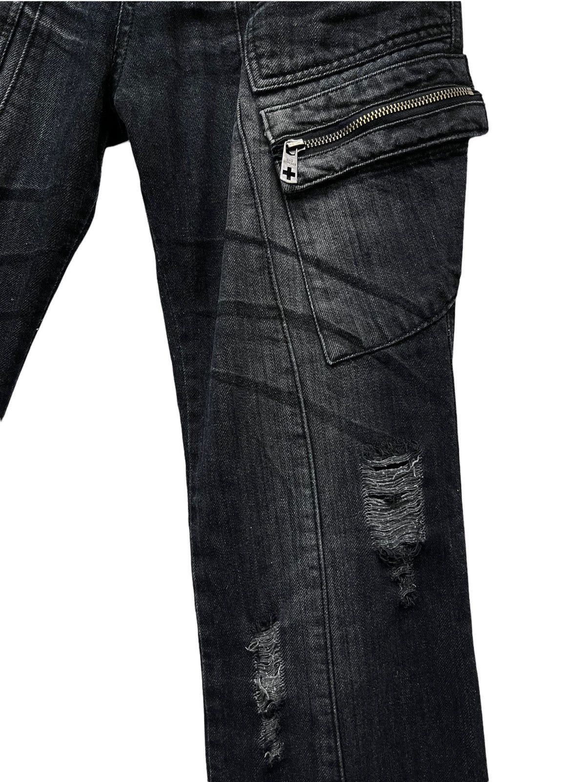 Rockstar Games × Seditionaries 🔥SHO Punk Laced Studded Flare Distressed Denim Cargo Pants Size US 32 / EU 48 - 11 Thumbnail