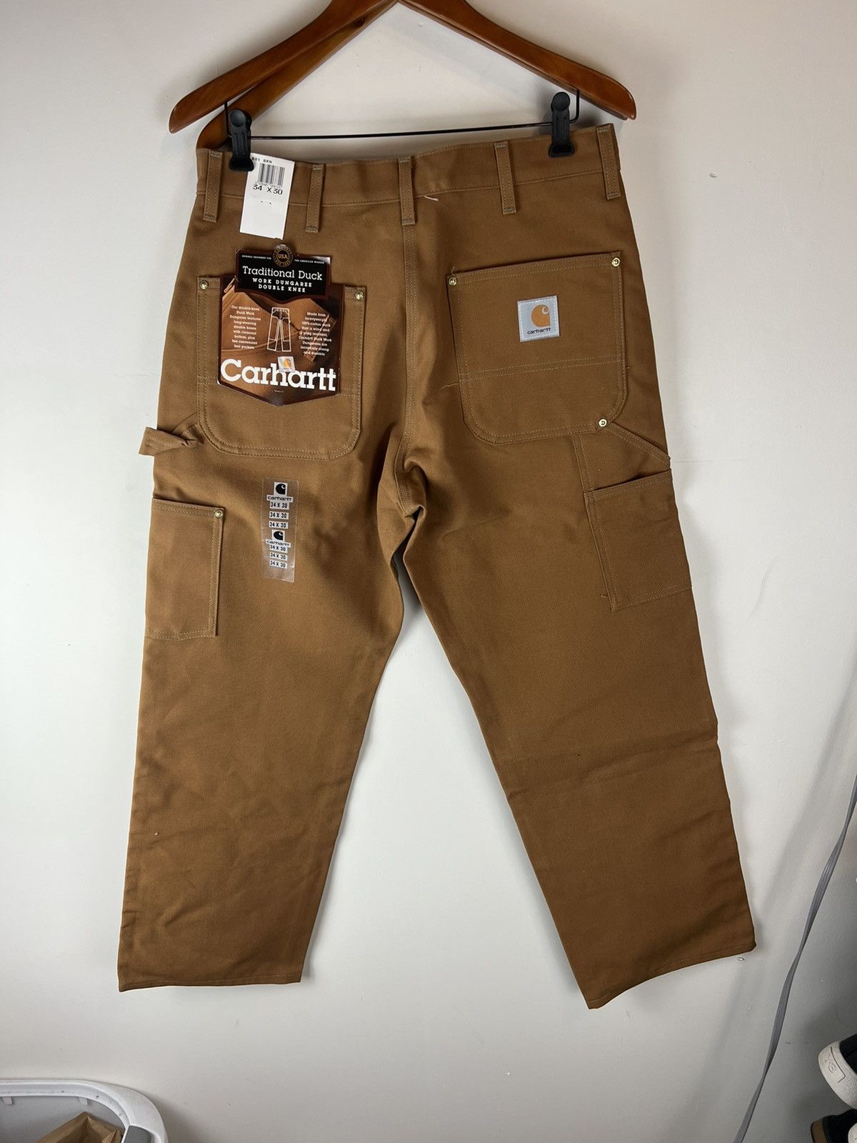 Carhartt Vintage carhartt unionmade doubleknee dungaree workpants Size US 34 / EU 50 - 2 Thumbnail