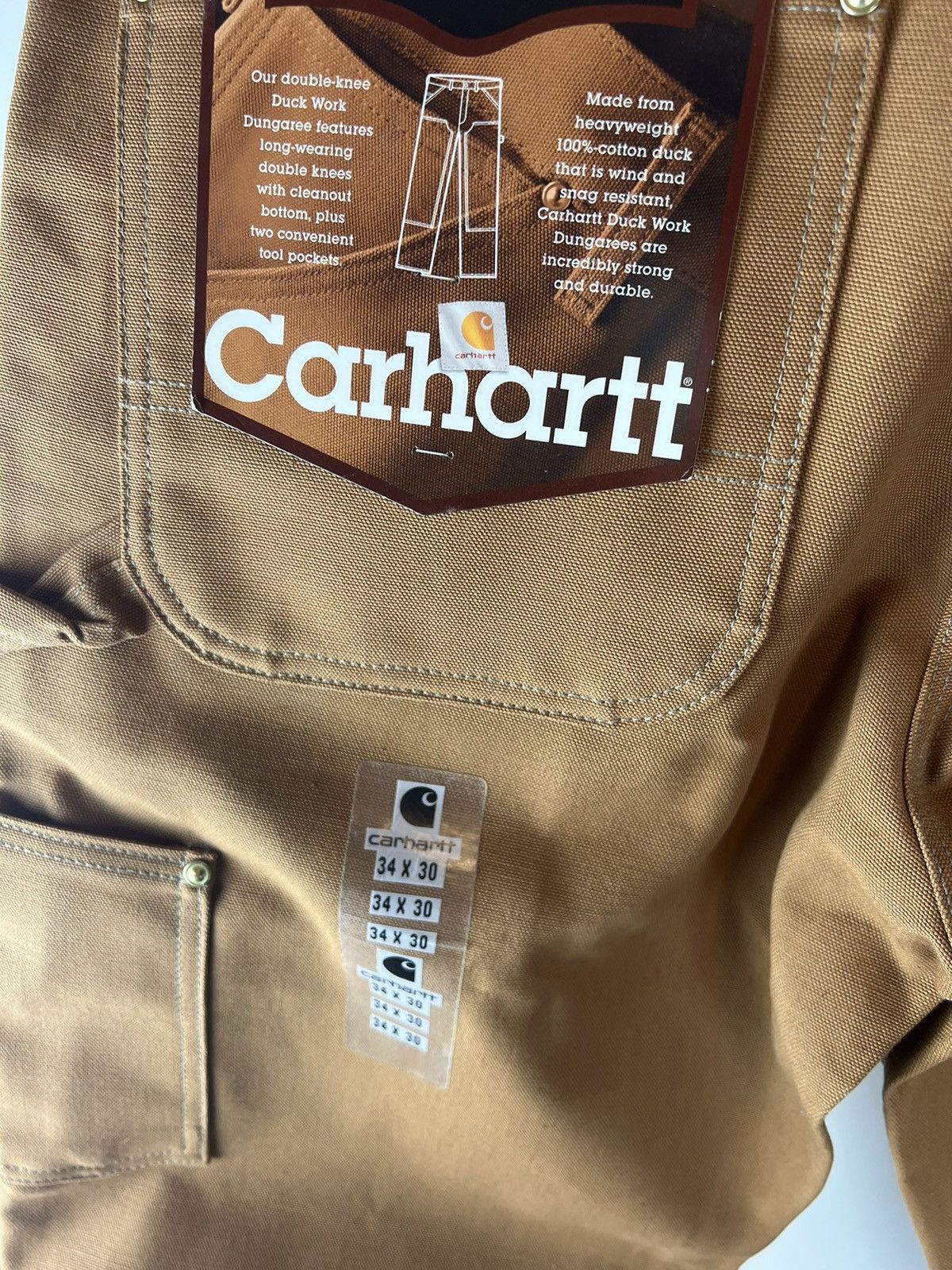 Carhartt Vintage carhartt unionmade doubleknee dungaree workpants Size US 34 / EU 50 - 7 Thumbnail