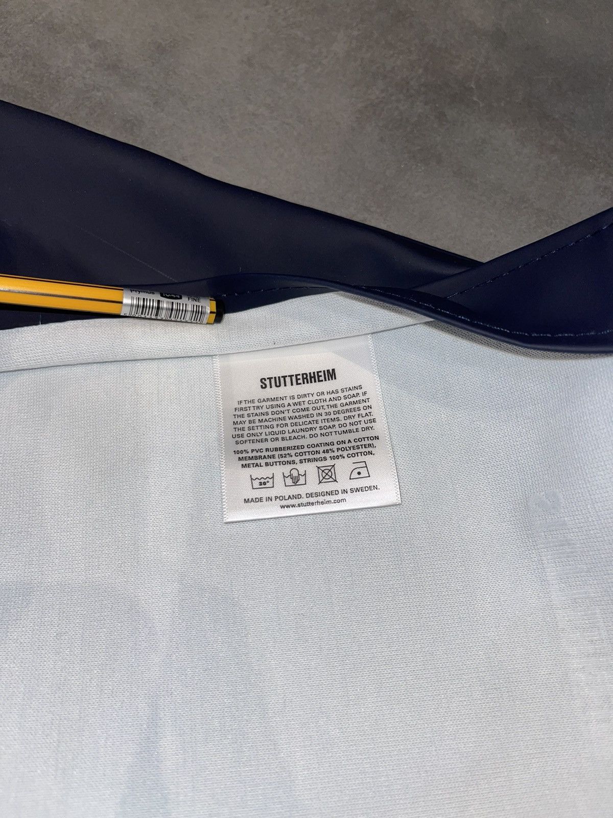 Stutterheim DS! Stutterheim Alvik Navy Raincoat Size US M / EU 48-50 / 2 - 12 Thumbnail