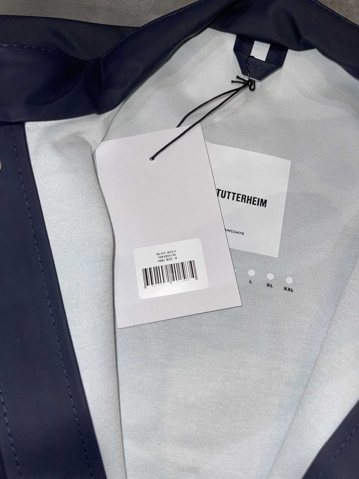 Stutterheim DS! Stutterheim Alvik Navy Raincoat Size US M / EU 48-50 / 2 - 11 Thumbnail