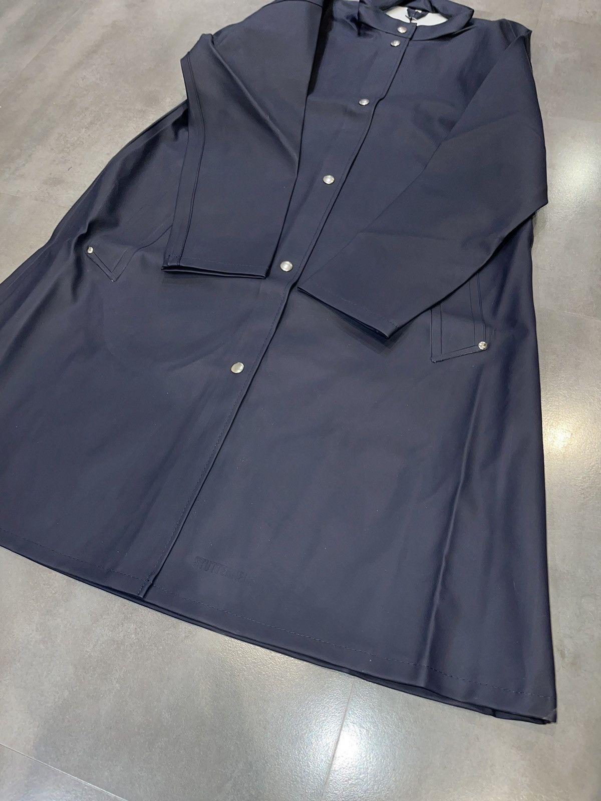 Stutterheim DS! Stutterheim Alvik Navy Raincoat Size US M / EU 48-50 / 2 - 5 Thumbnail