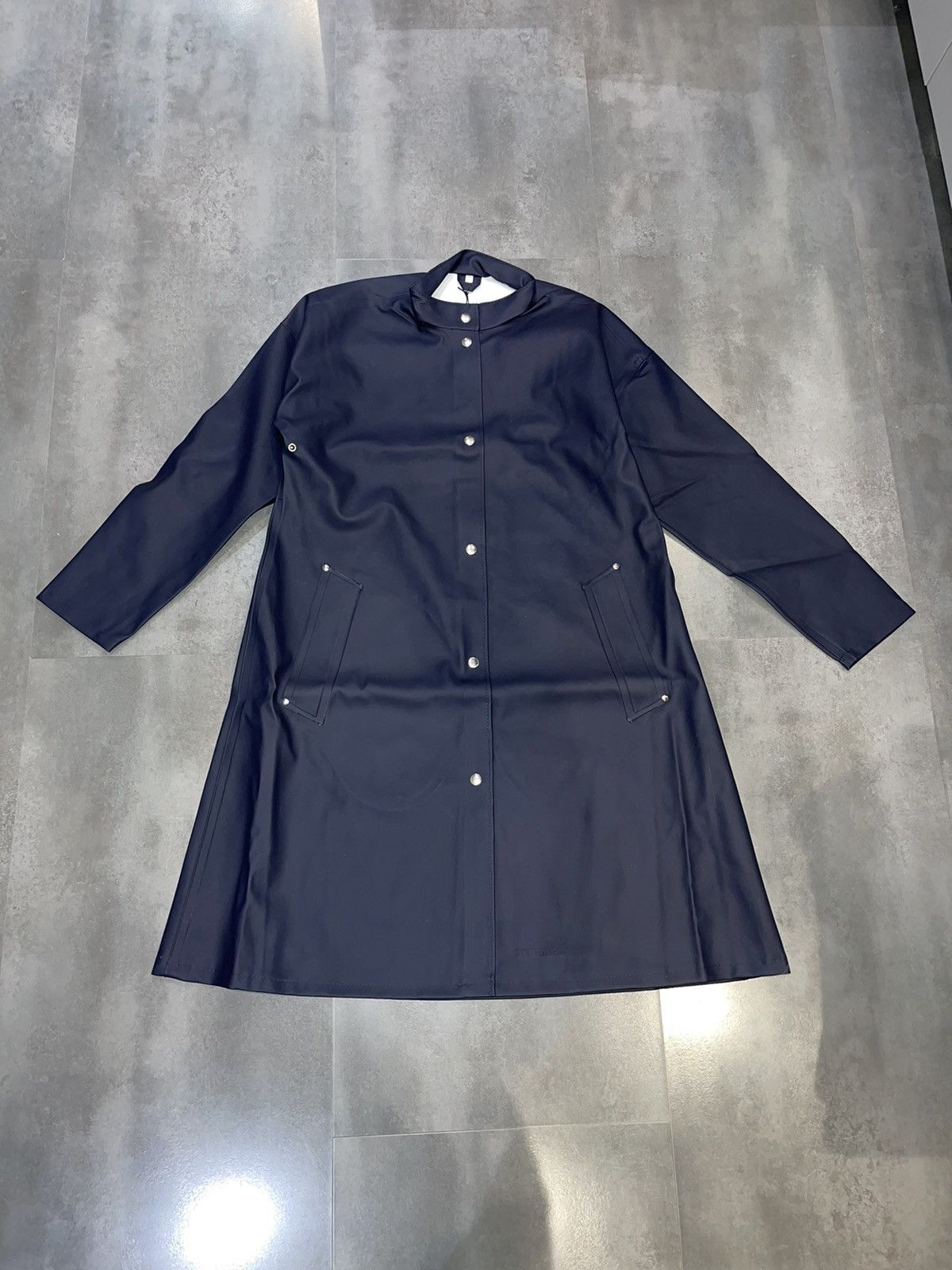 Stutterheim DS! Stutterheim Alvik Navy Raincoat Size US M / EU 48-50 / 2 - 3 Thumbnail