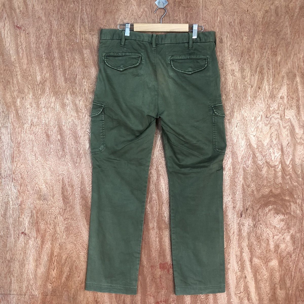 Japanese Brand Uniqlo Green Multipocket utility Cargo Pants #2640 Size US 32 / EU 48 - 9 Thumbnail