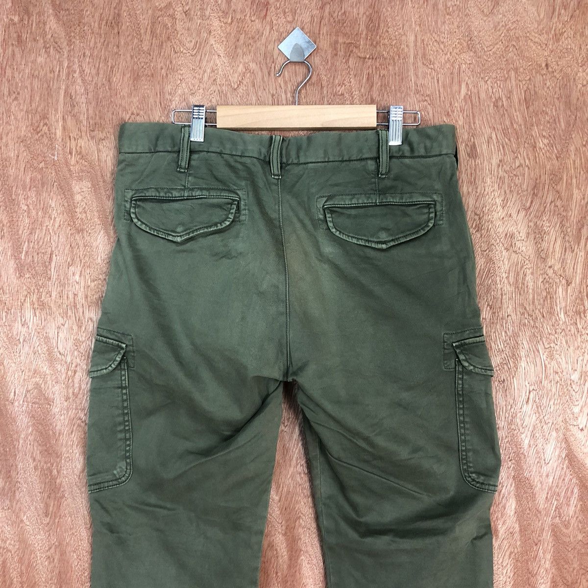 Japanese Brand Uniqlo Green Multipocket utility Cargo Pants #2640 Size US 32 / EU 48 - 10 Thumbnail