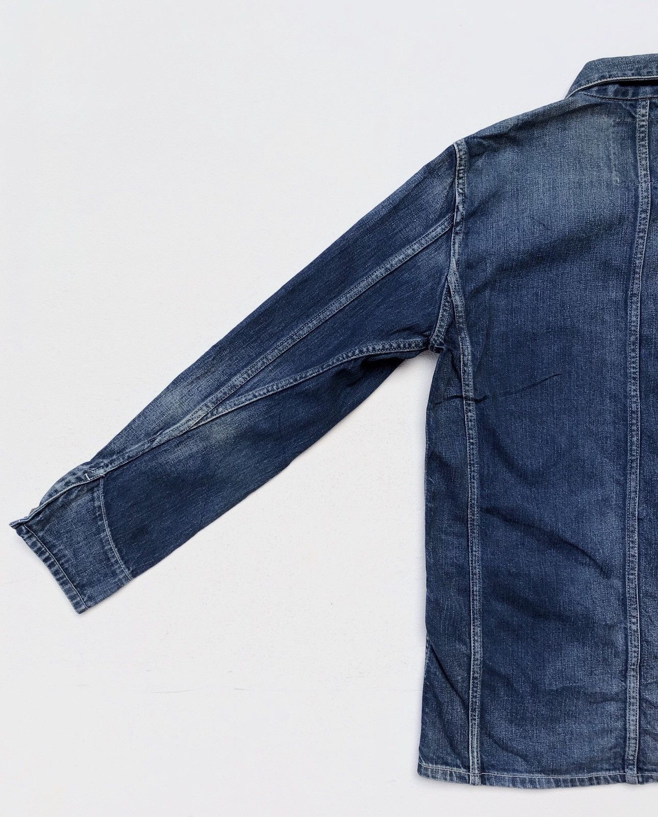 Designer × Japanese Brand Seveskig Light Blue Jeans Chore Jacket/Workwear Style Size US S / EU 44-46 / 1 - 13 Thumbnail