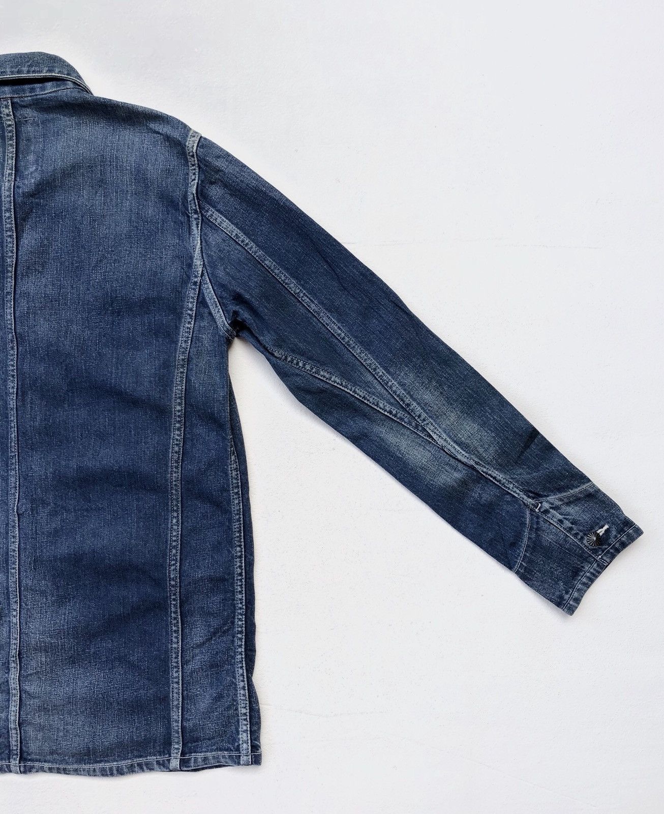 Designer × Japanese Brand Seveskig Light Blue Jeans Chore Jacket/Workwear Style Size US S / EU 44-46 / 1 - 12 Thumbnail