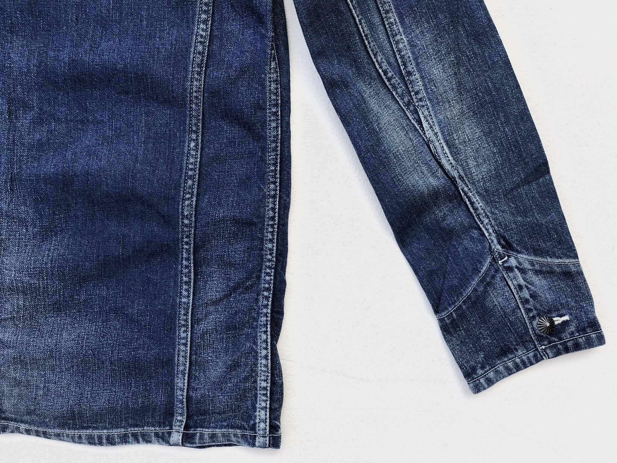 Designer × Japanese Brand Seveskig Light Blue Jeans Chore Jacket/Workwear Style Size US S / EU 44-46 / 1 - 14 Thumbnail