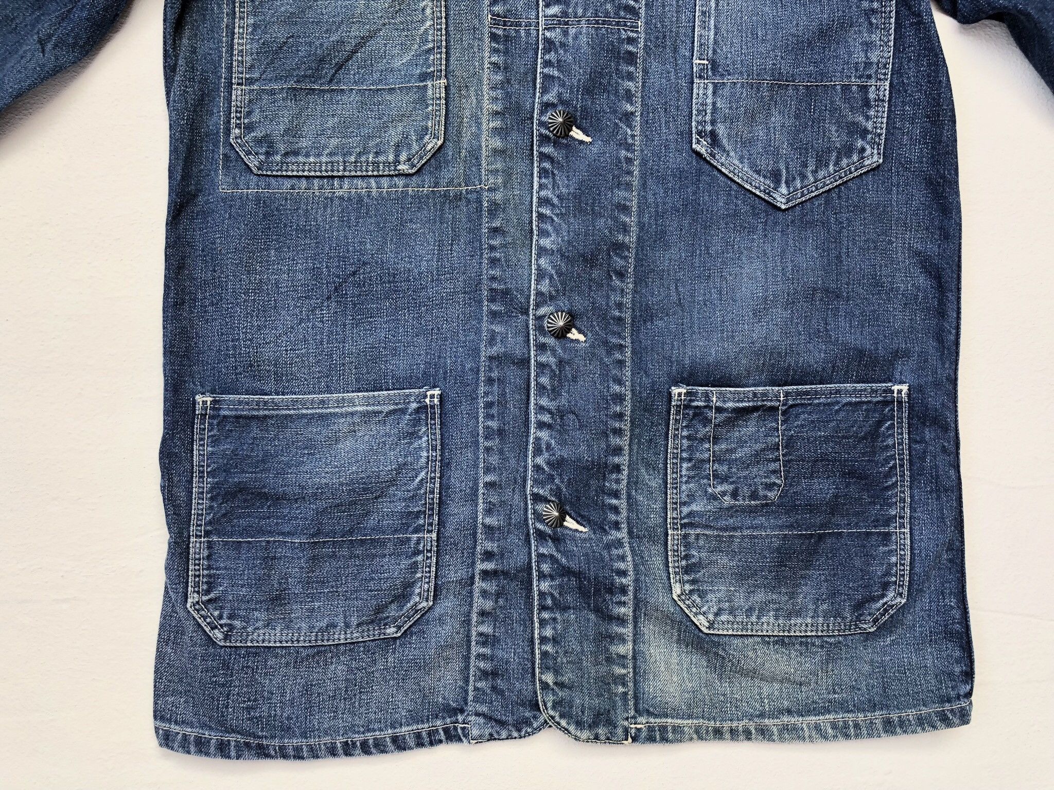 Designer × Japanese Brand Seveskig Light Blue Jeans Chore Jacket/Workwear Style Size US S / EU 44-46 / 1 - 4 Thumbnail