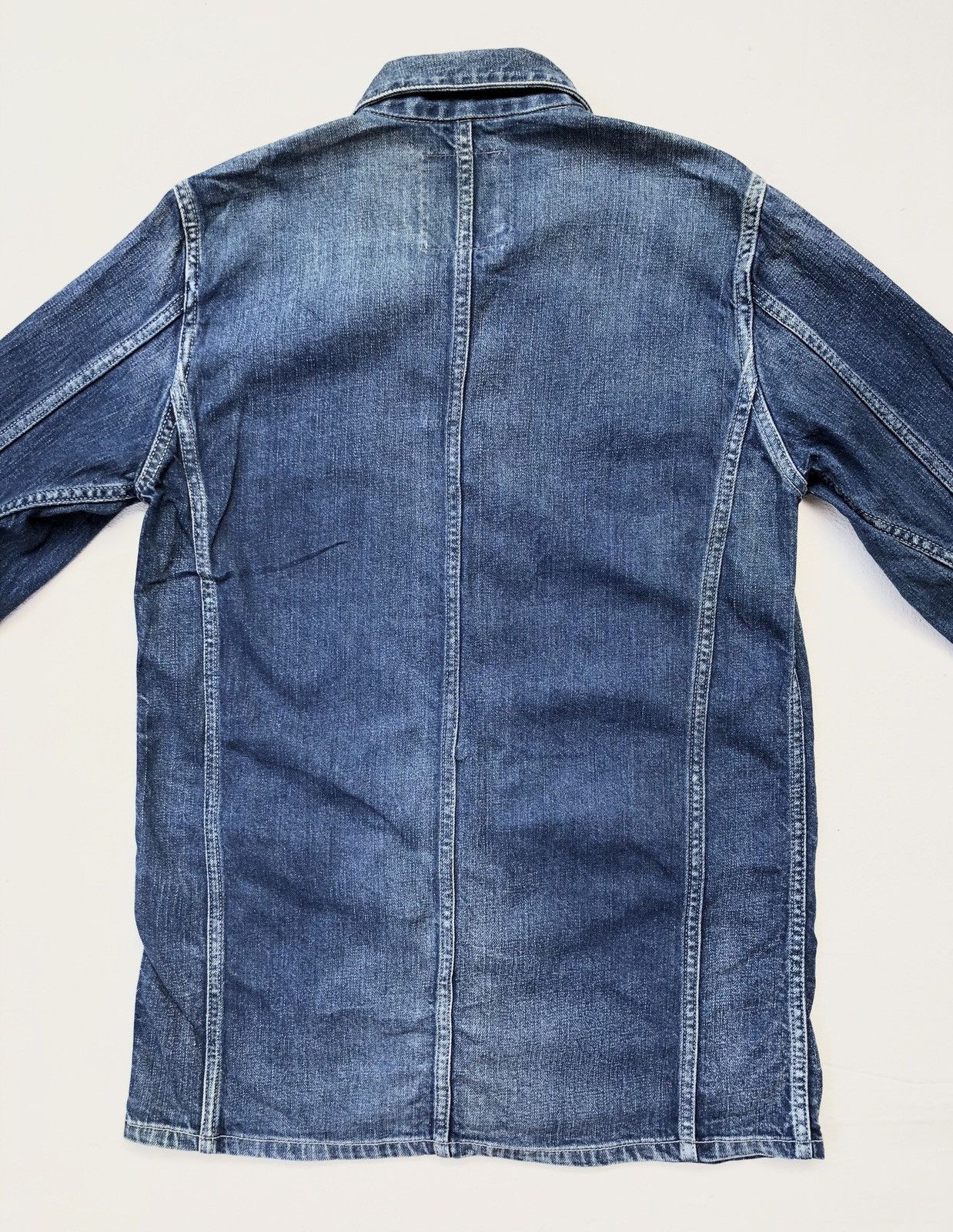Designer × Japanese Brand Seveskig Light Blue Jeans Chore Jacket/Workwear Style Size US S / EU 44-46 / 1 - 11 Thumbnail
