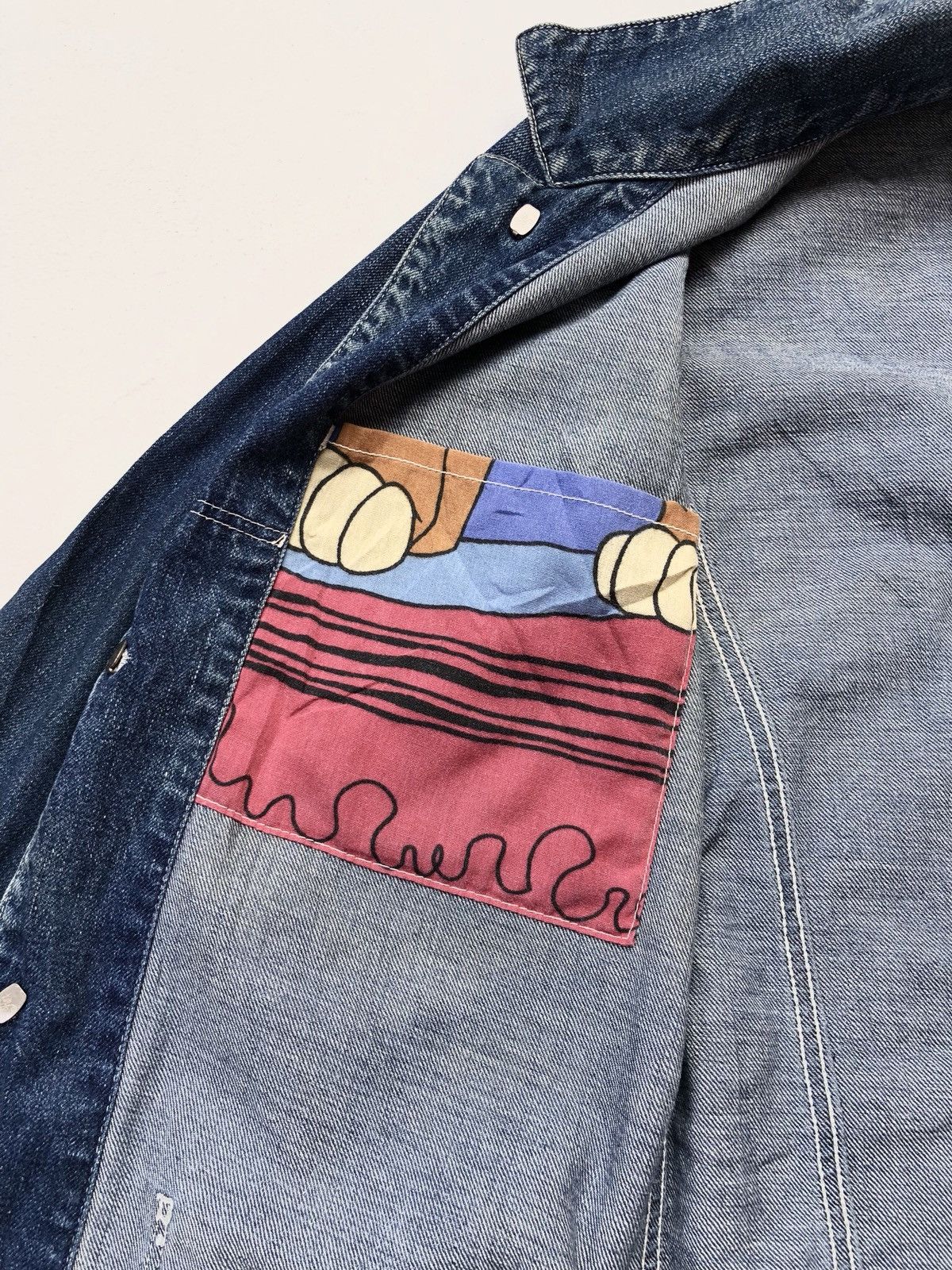 Designer × Japanese Brand Seveskig Light Blue Jeans Chore Jacket/Workwear Style Size US S / EU 44-46 / 1 - 9 Thumbnail