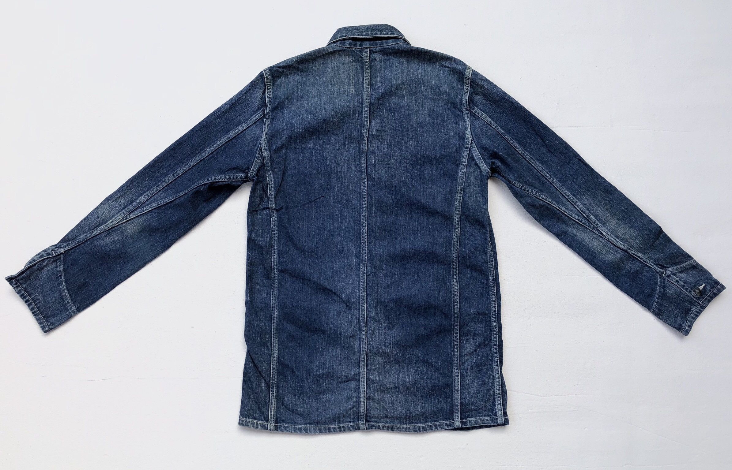 Designer × Japanese Brand Seveskig Light Blue Jeans Chore Jacket/Workwear Style Size US S / EU 44-46 / 1 - 10 Thumbnail