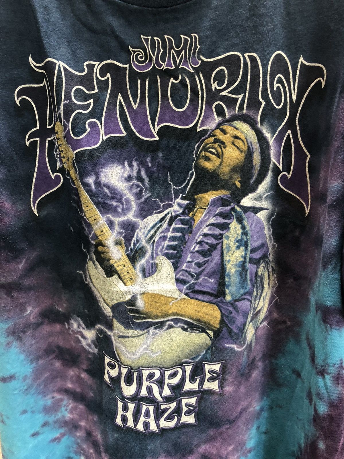 Band Tees × Jimi Hendrix × Vintage Vintage JIMI HENDRIX Purple Haze tye dye Size US XXL / EU 58 / 5 - 2 Thumbnail