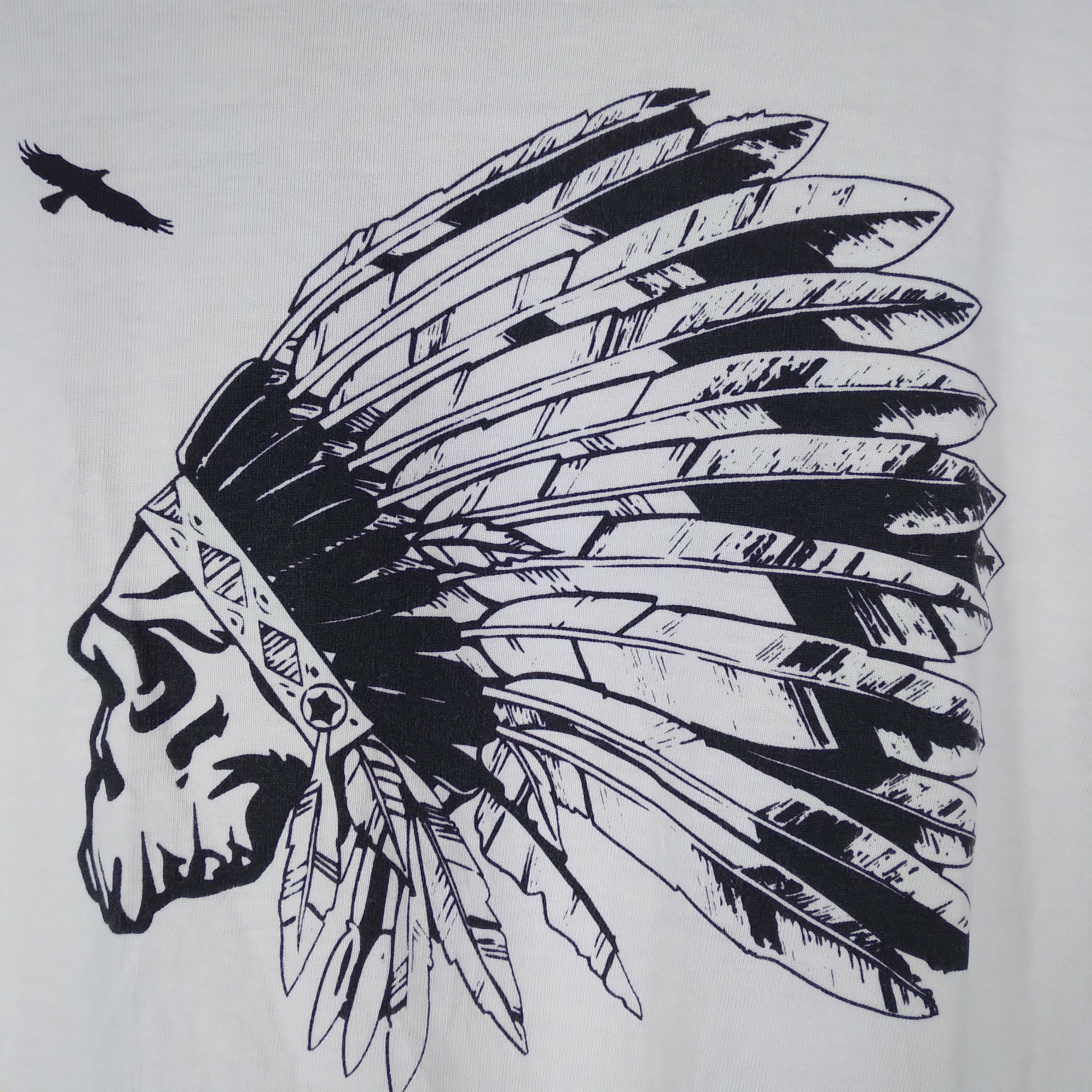 Japanese Brand × Vintage Vintage Parfait Big Skull Apache Red Indian Logo Size US S / EU 44-46 / 1 - 9 Thumbnail