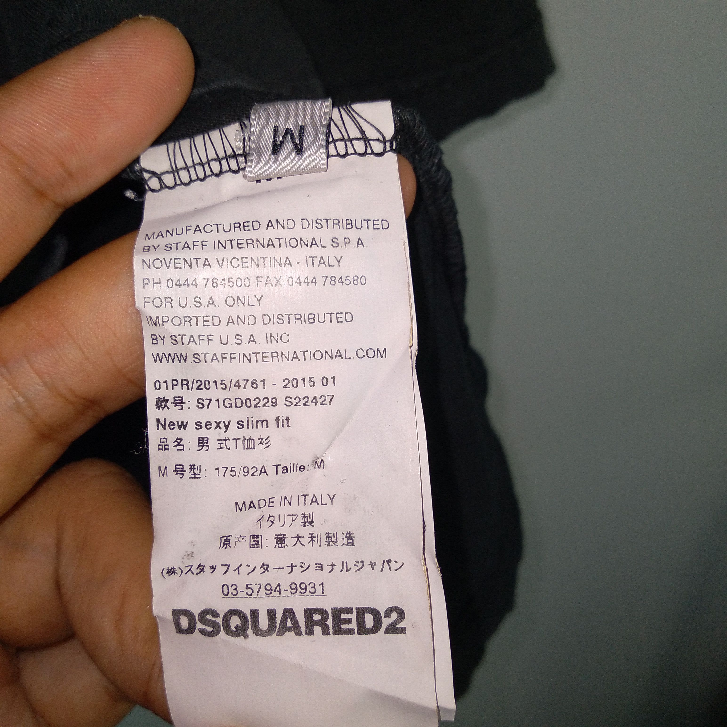 Dsquared2 × Vintage Vintage Dsquared Spellout Distrressed Punk Style Tee Size US S / EU 44-46 / 1 - 8 Thumbnail