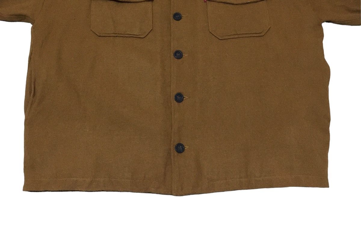 Japanese Brand Rare Vintage Japanese Brand Real McCoy Wool Shirt 1990s Size US XL / EU 56 / 4 - 4 Thumbnail