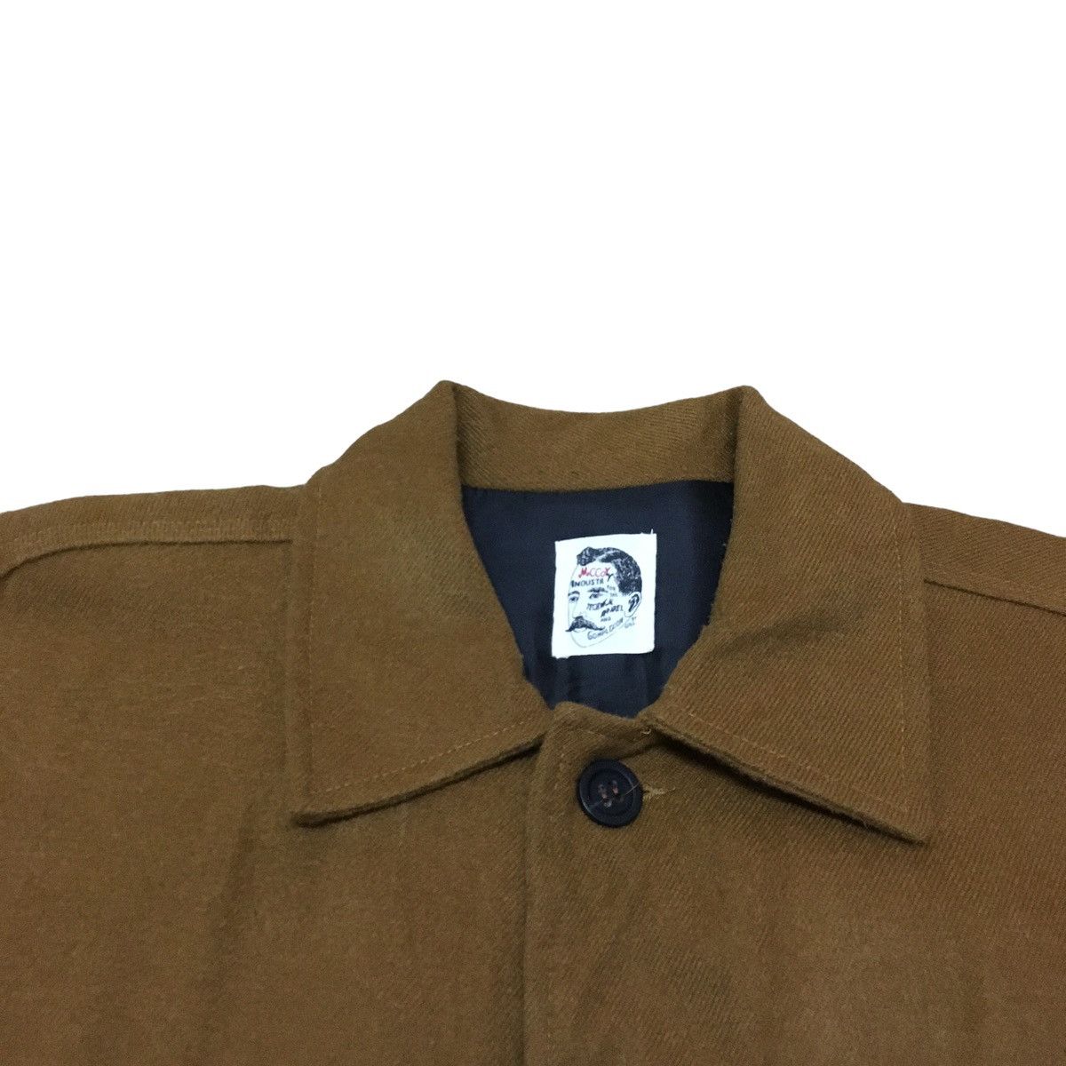 Japanese Brand Rare Vintage Japanese Brand Real McCoy Wool Shirt 1990s Size US XL / EU 56 / 4 - 3 Thumbnail