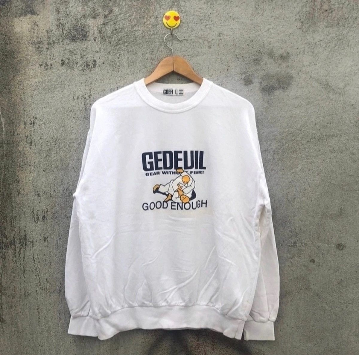 Good Enough Vintage 90s goodenough sweatshirt pullover Size US XL / EU 56 / 4 - 1 Thumbnail
