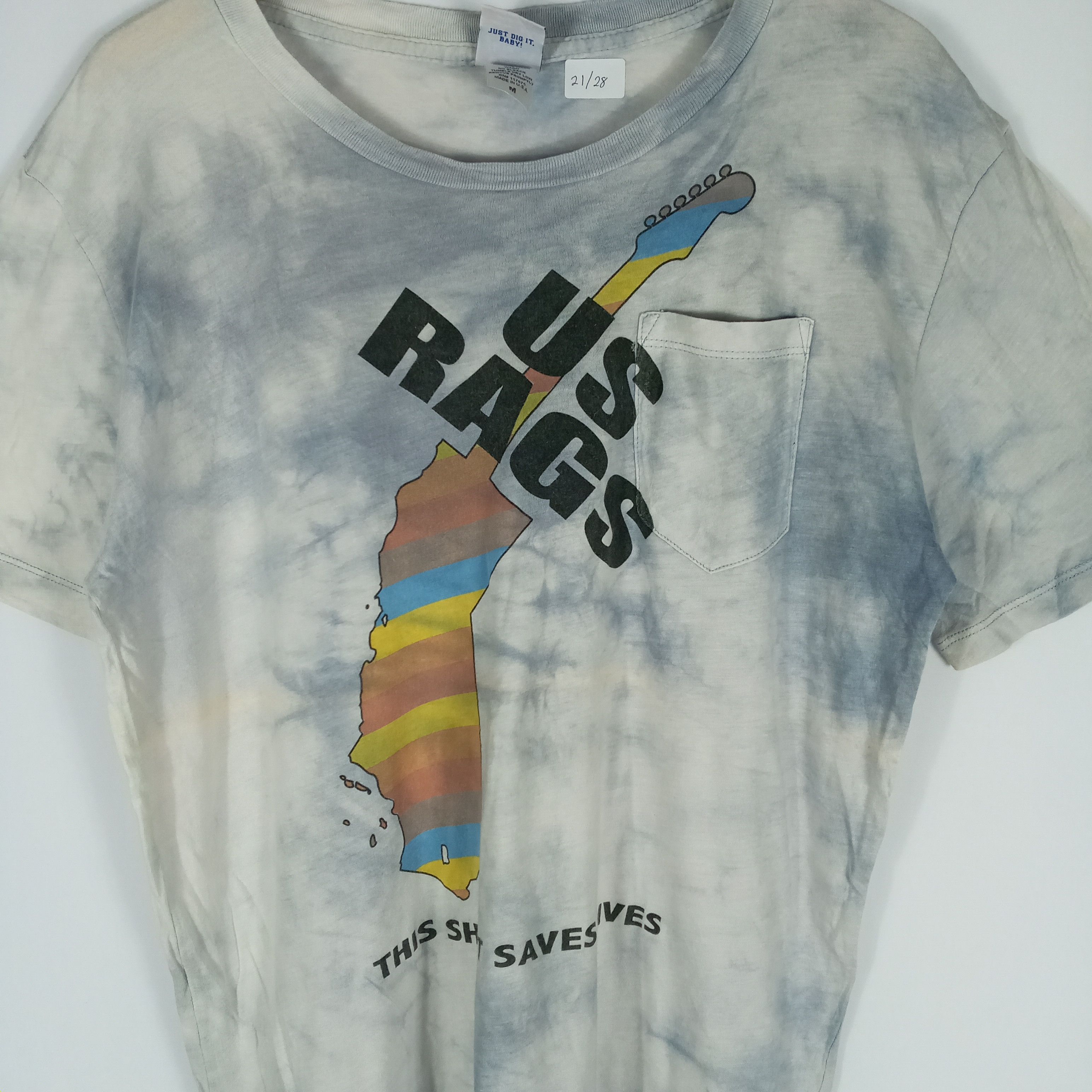 Vintage Vintage US Rags Parody Live Aid Saves Lives Concert Tee Size US L / EU 52-54 / 3 - 2 Thumbnail