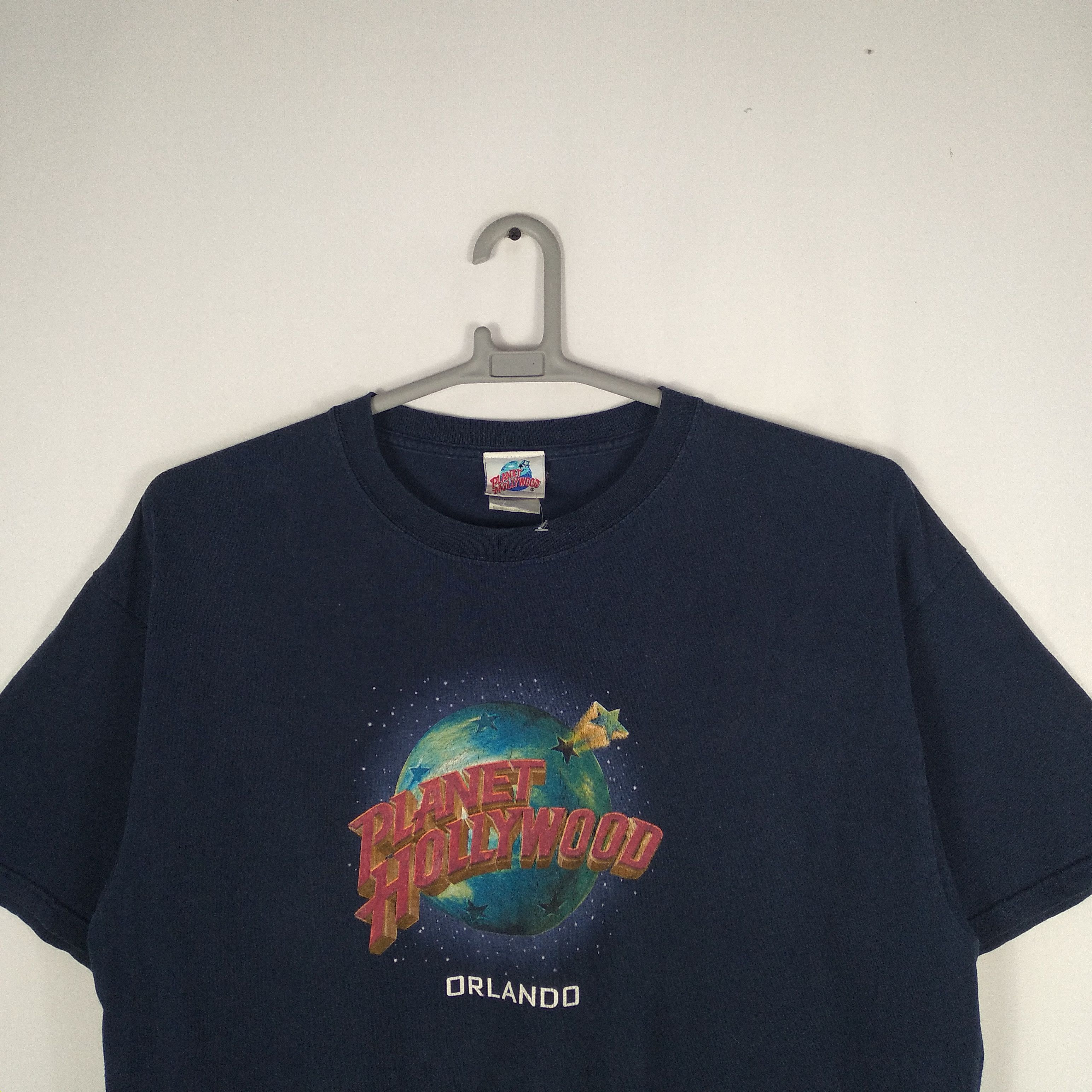 Planet Hollywood × Vintage Vintage 90s Planet Hollywood Orlando OG Big Logo Tee Size US XL / EU 56 / 4 - 2 Thumbnail