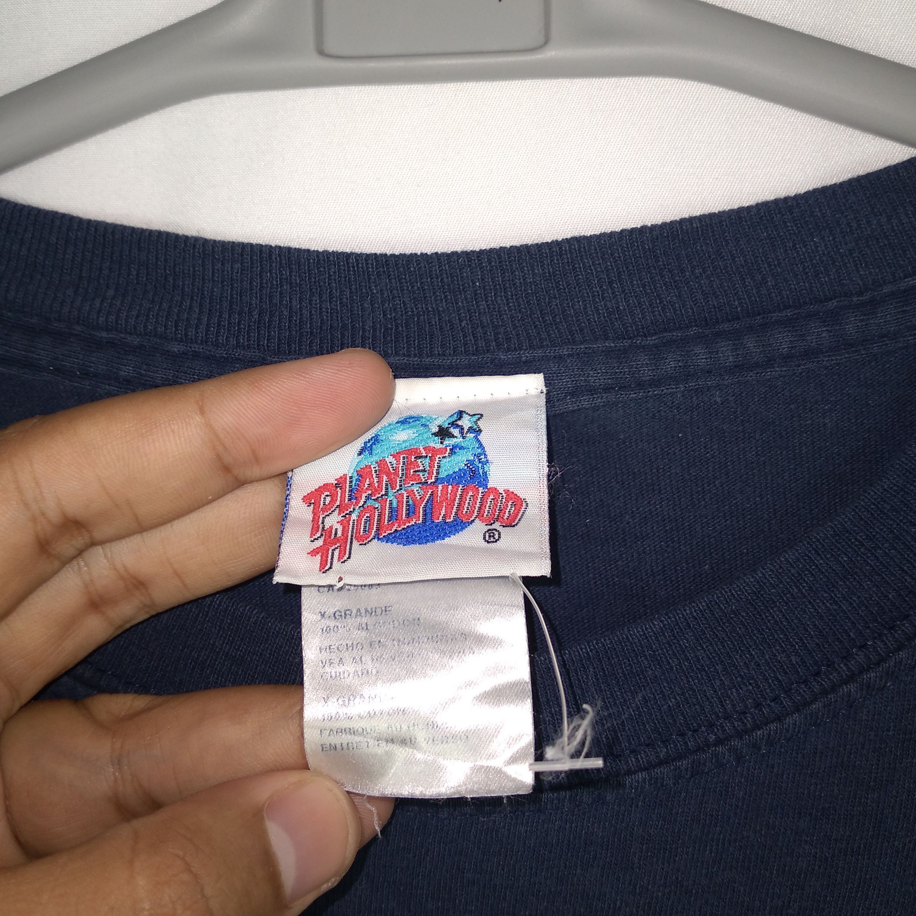 Planet Hollywood × Vintage Vintage 90s Planet Hollywood Orlando OG Big Logo Tee Size US XL / EU 56 / 4 - 6 Thumbnail
