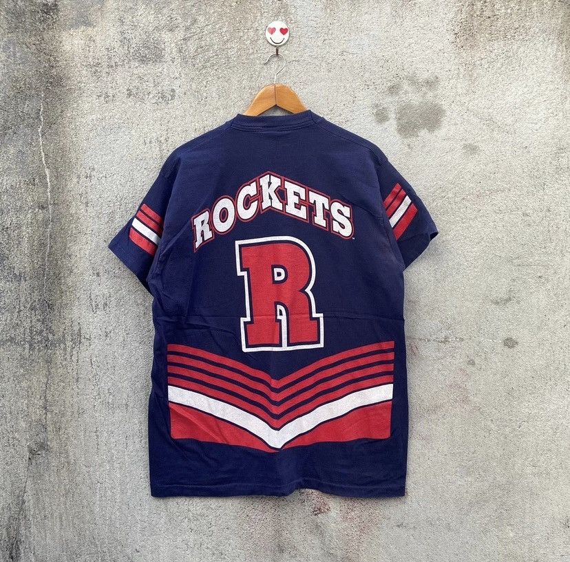 NBA Vintage 90s houston rockets NFL tshirt Size US XL / EU 56 / 4 - 2 Thumbnail