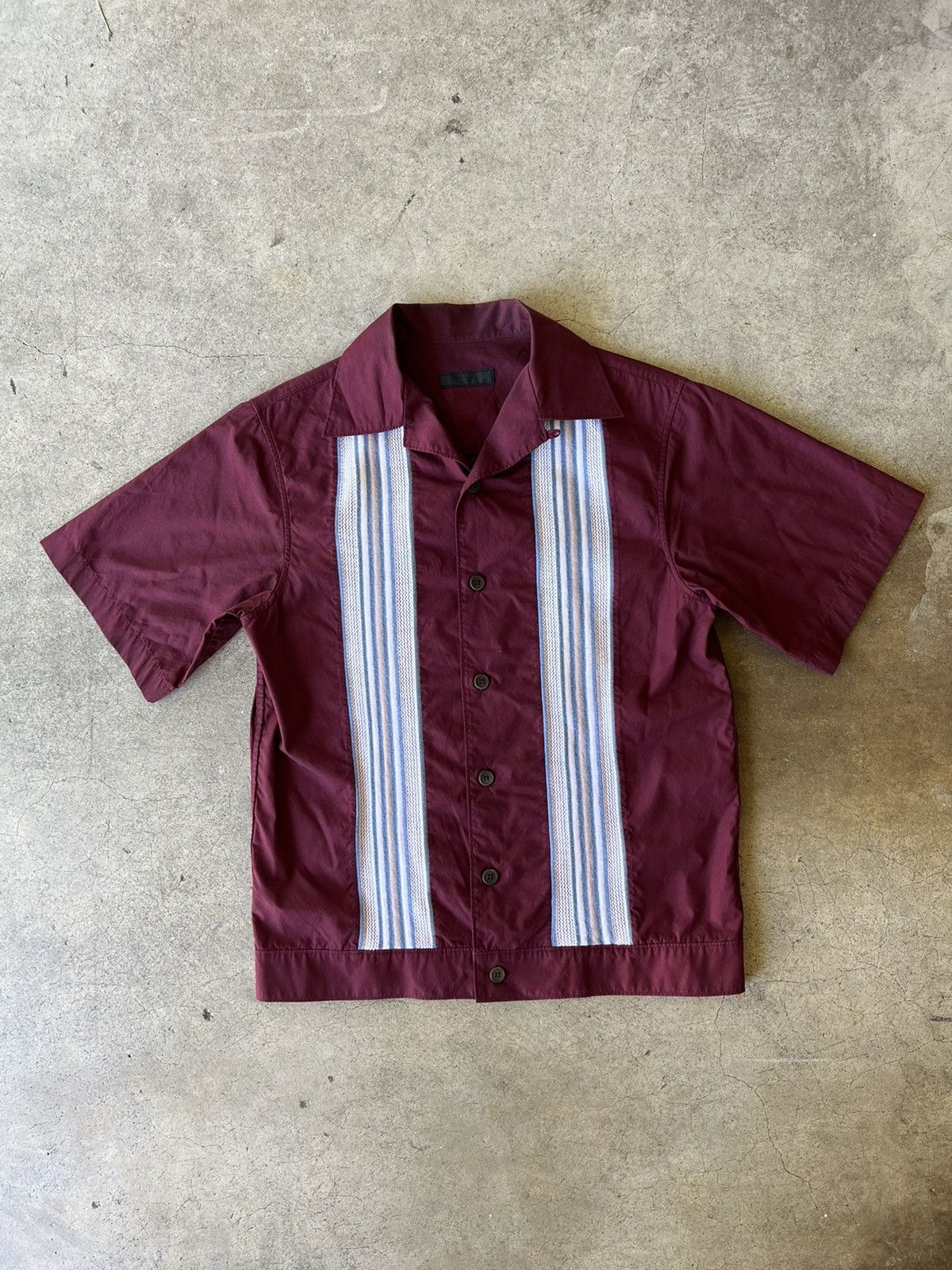 Prada Prada SS16 Lace Front Camp Collar Bowling Shirt Size US M / EU 48-50 / 2 - 1 Thumbnail