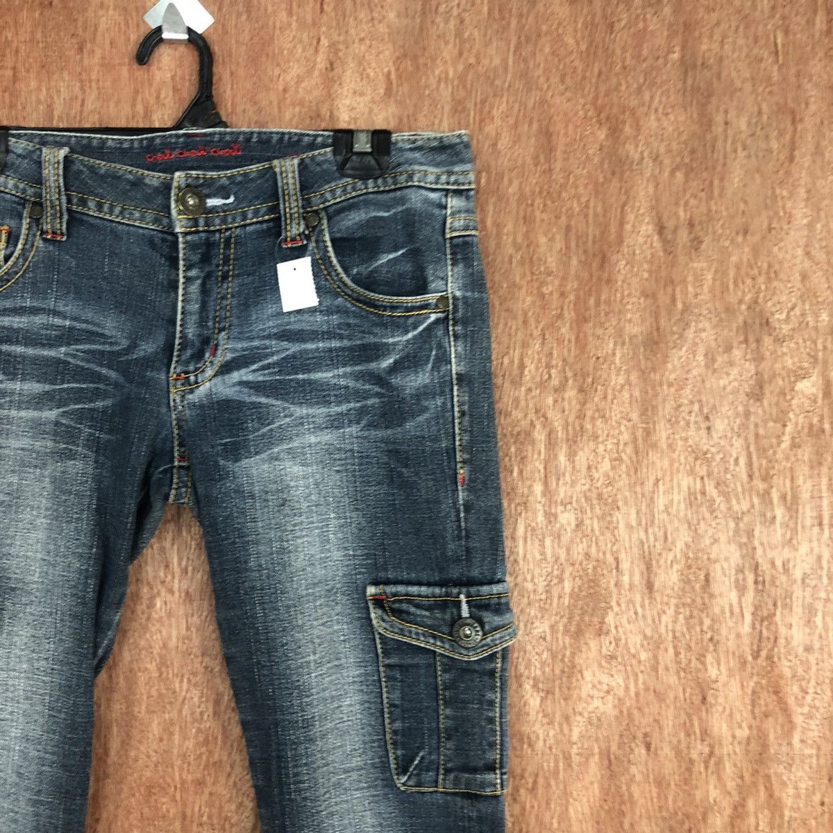 Japanese Brand D Chow Chow Blue Multipocket Jeans Pants #2342 Size 28" / US 6 / IT 42 - 5 Thumbnail