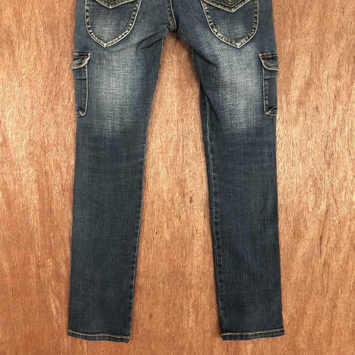 Japanese Brand D Chow Chow Blue Multipocket Jeans Pants #2342 Size 28" / US 6 / IT 42 - 12 Thumbnail