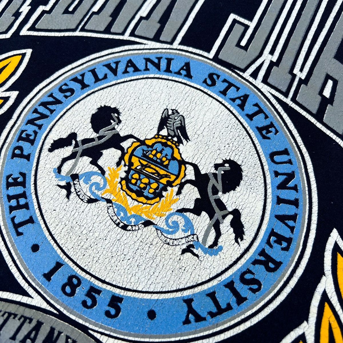 Vintage Vintage 90s Penn State University Seal Sweatshirt Size US XXL / EU 58 / 5 - 8 Thumbnail