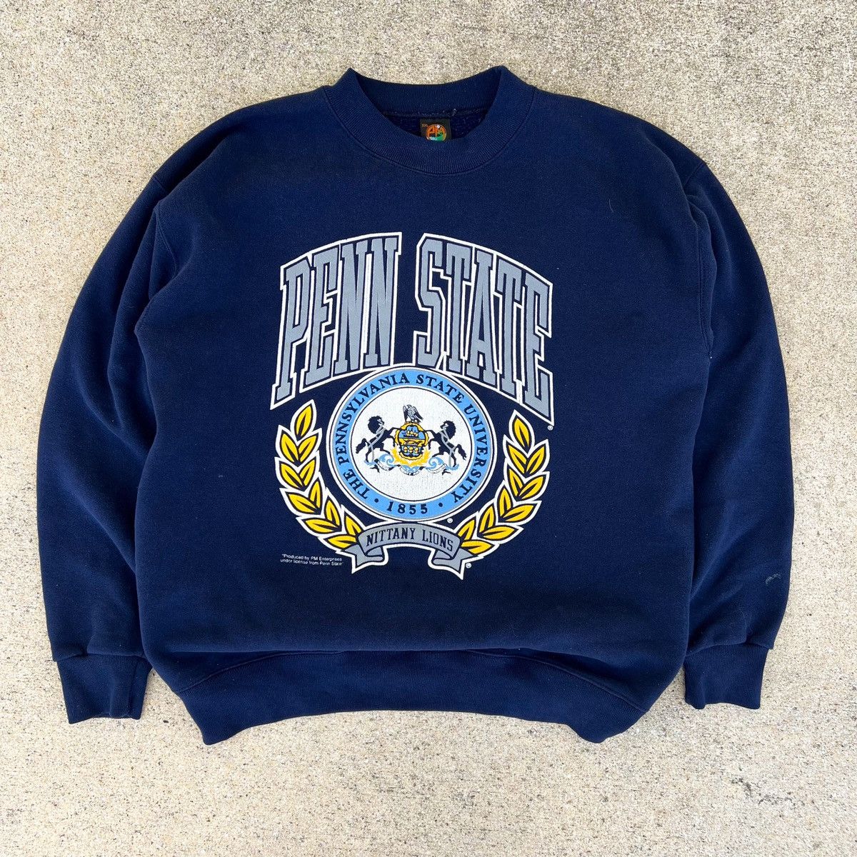 Vintage Vintage 90s Penn State University Seal Sweatshirt Size US XXL / EU 58 / 5 - 1 Thumbnail