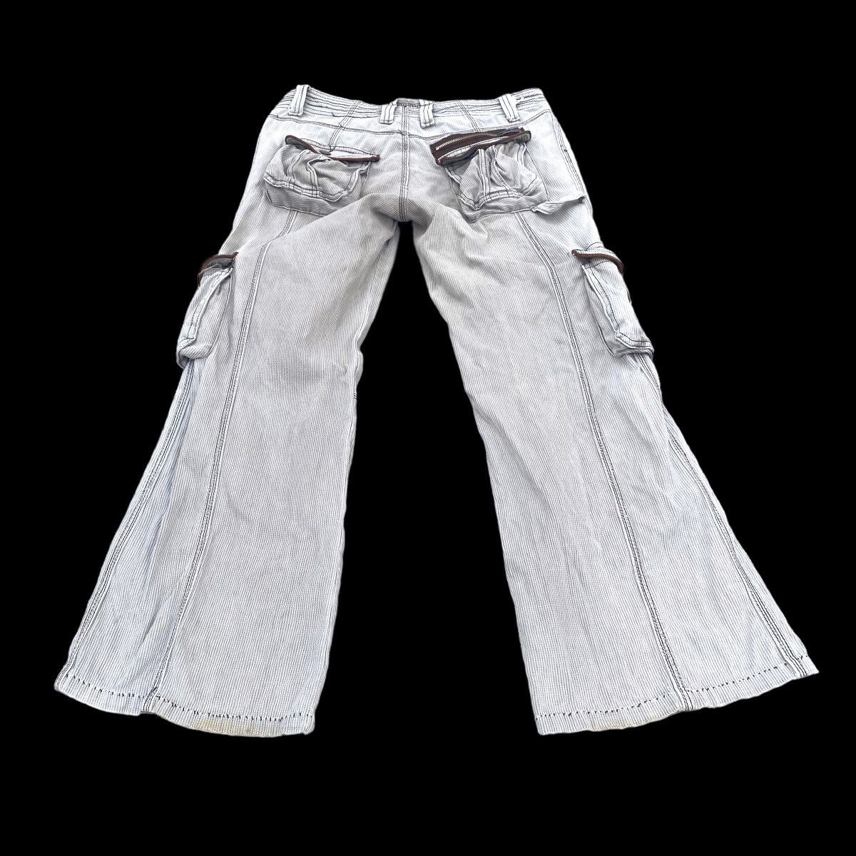 Designer × Hysteric Glamour × Japanese Brand Super Flared Cargo Carpenter Multi Pocket Utility Pants Size US 33 - 12 Thumbnail