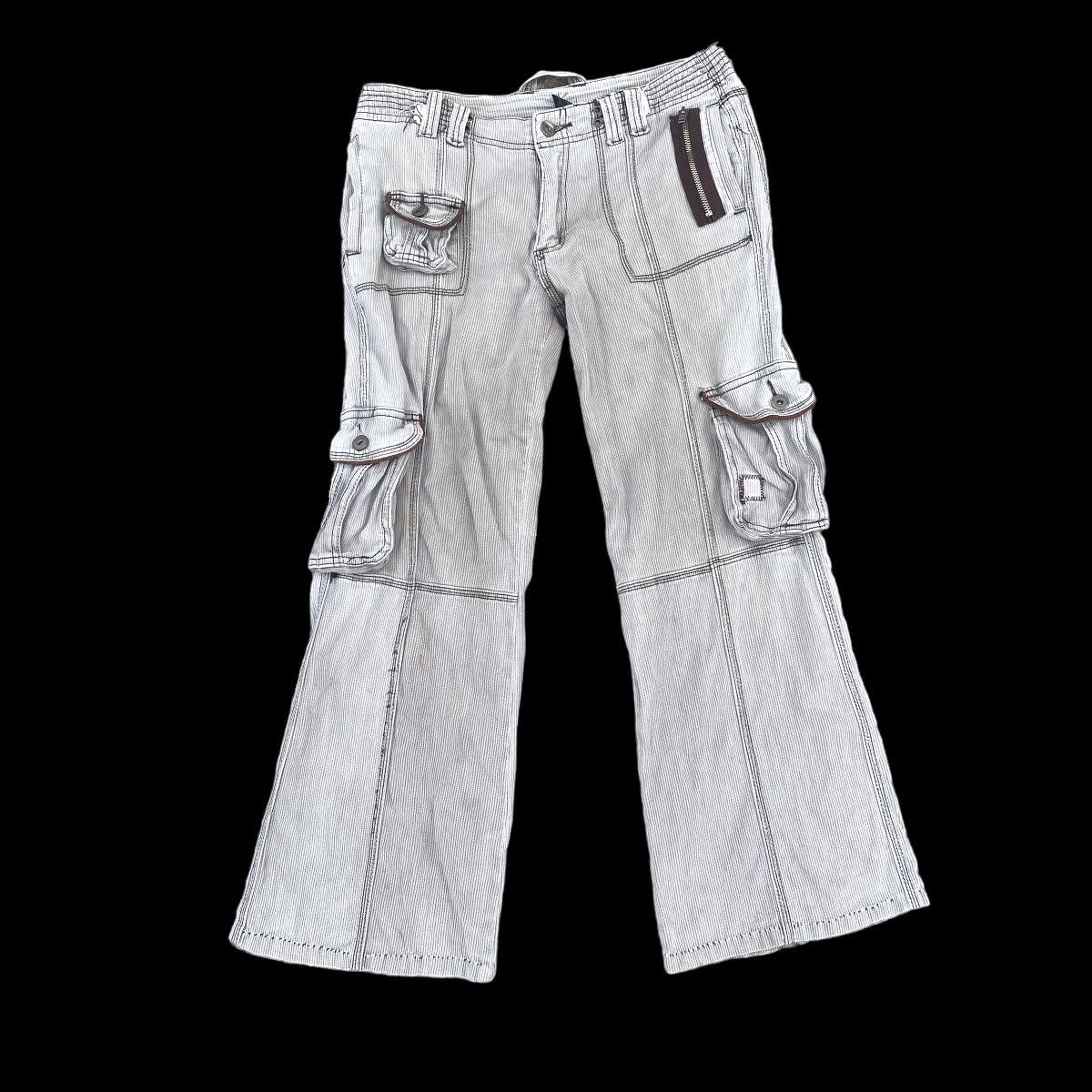 Designer × Hysteric Glamour × Japanese Brand Super Flared Cargo Carpenter Multi Pocket Utility Pants Size US 33 - 1 Thumbnail