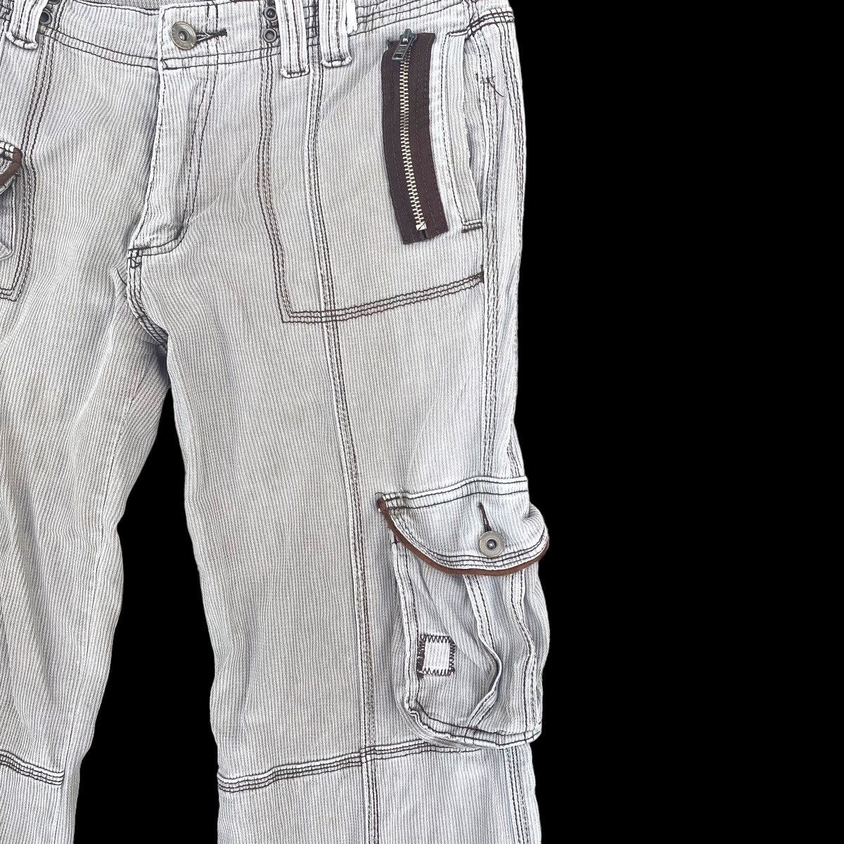 Designer × Hysteric Glamour × Japanese Brand Super Flared Cargo Carpenter Multi Pocket Utility Pants Size US 33 - 8 Thumbnail