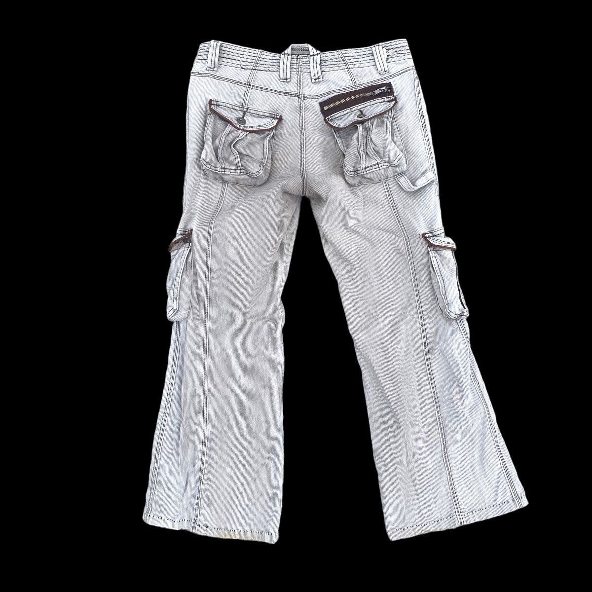 Designer × Hysteric Glamour × Japanese Brand Super Flared Cargo Carpenter Multi Pocket Utility Pants Size US 33 - 11 Thumbnail