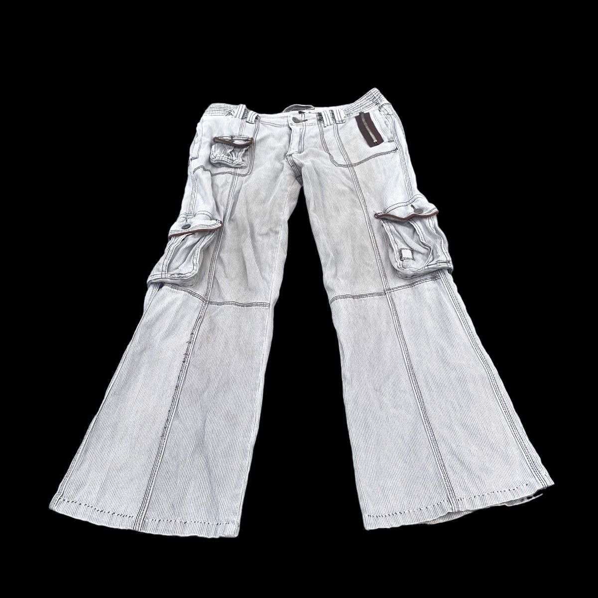 Designer × Hysteric Glamour × Japanese Brand Super Flared Cargo Carpenter Multi Pocket Utility Pants Size US 33 - 2 Thumbnail