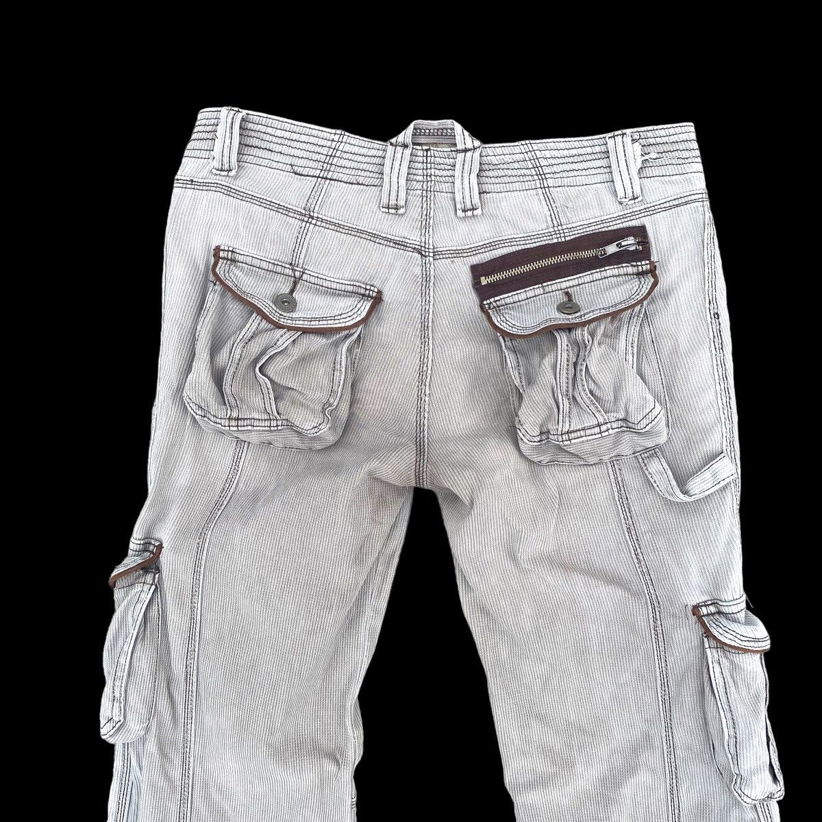 Designer × Hysteric Glamour × Japanese Brand Super Flared Cargo Carpenter Multi Pocket Utility Pants Size US 33 - 14 Thumbnail
