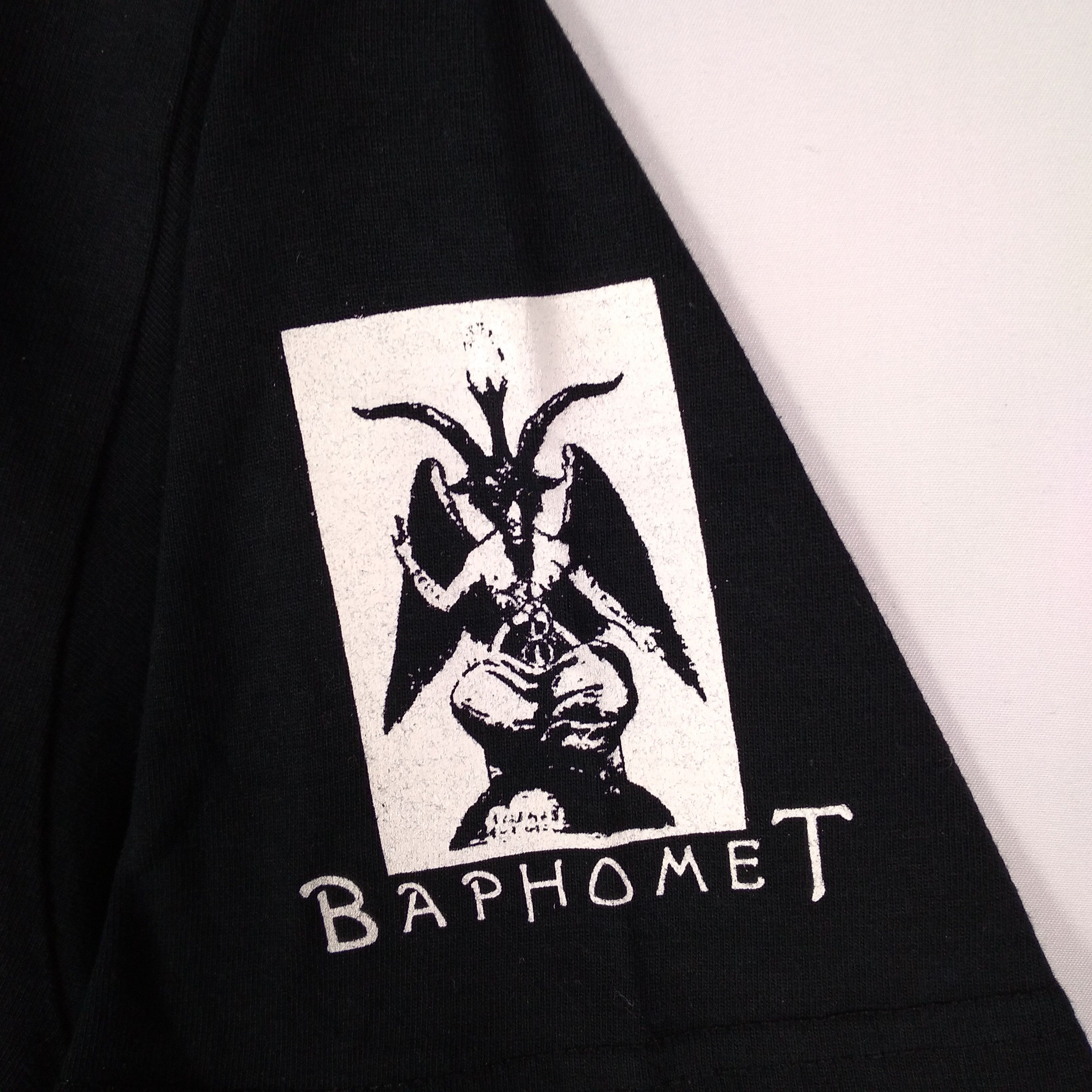 Band Tees × Vintage Vintage Death Record Metal Baphomet Promo Tee Size US M / EU 48-50 / 2 - 7 Thumbnail