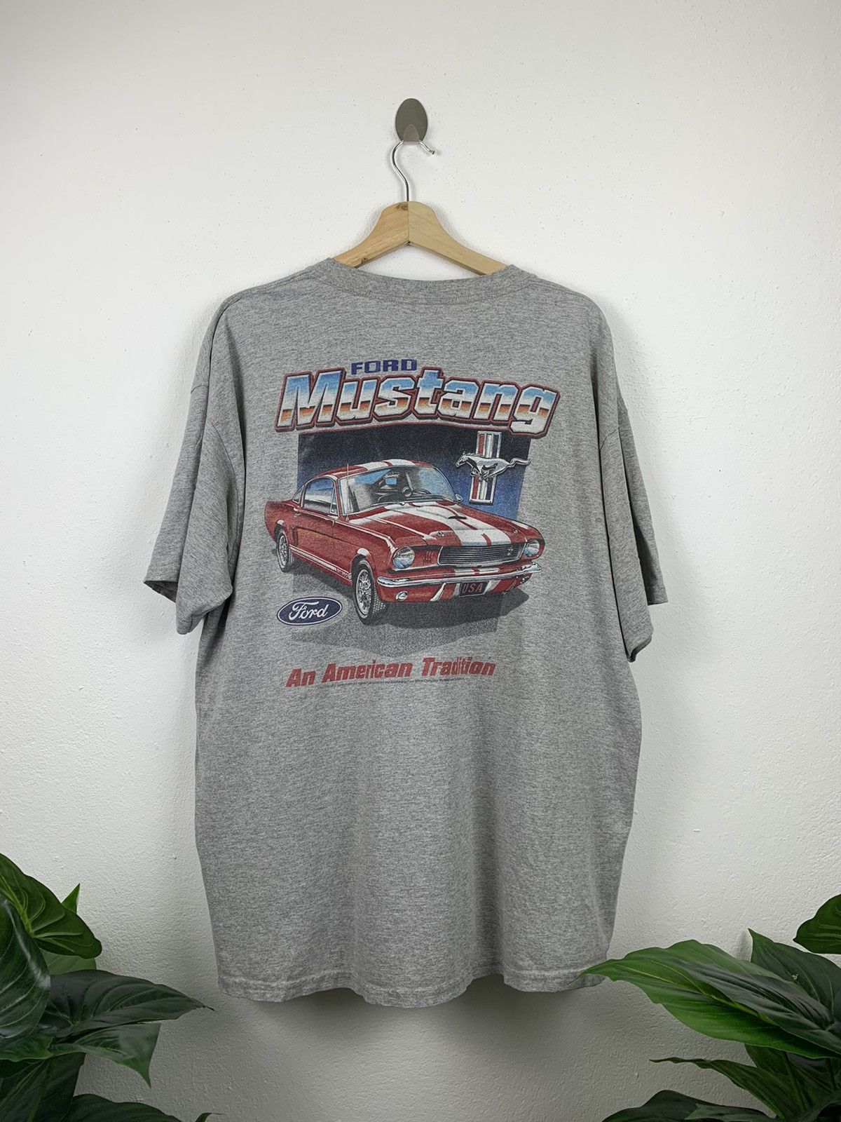 Ford × Vintage Vintage 90’s Ford Mustang tee Size US XL / EU 56 / 4 - 1 Thumbnail