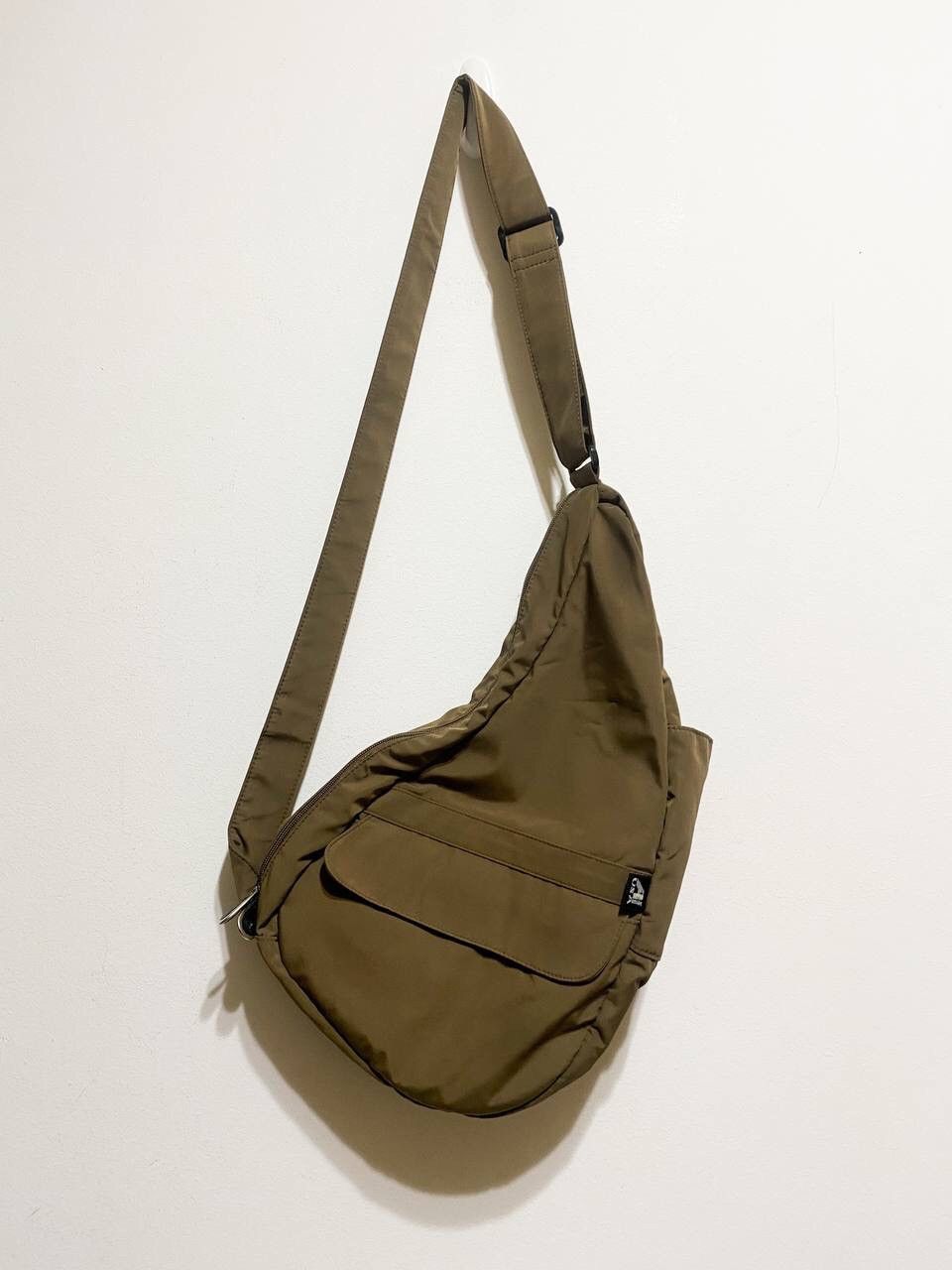 20471120 × If Six Was Nine × Japanese Brand Vintage Brown Nylon Sling Bag / Shoulder bag miyake style Size ONE SIZE - 4 Thumbnail