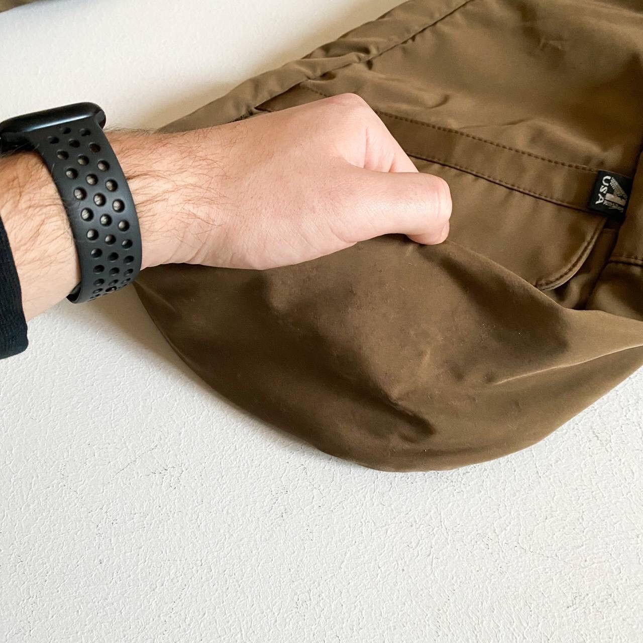 20471120 × If Six Was Nine × Japanese Brand Vintage Brown Nylon Sling Bag / Shoulder bag miyake style Size ONE SIZE - 11 Thumbnail