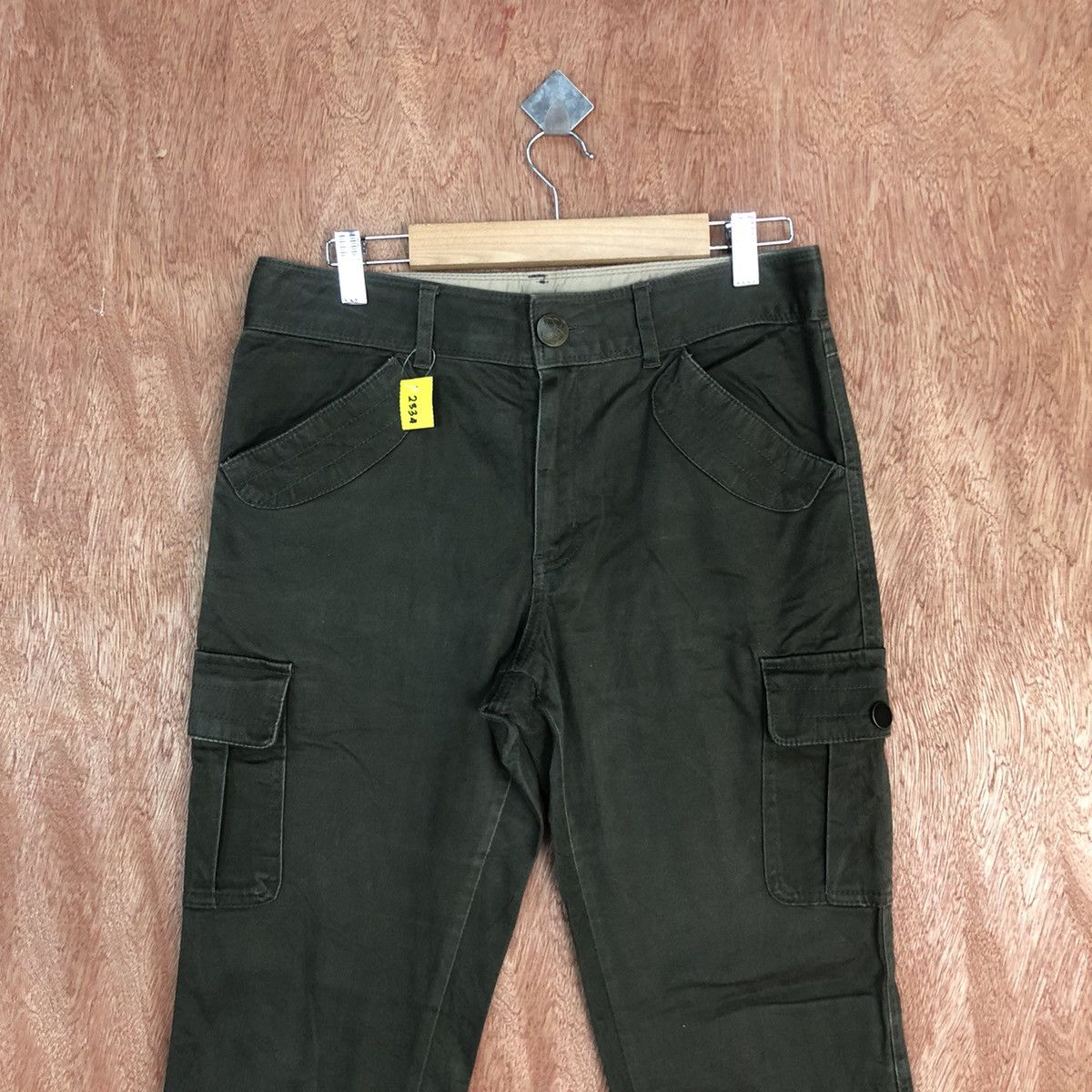 Japanese Brand DLL Japan Green Multipocket Tactical Cargo Pants #2334 Size US 29 - 2 Thumbnail