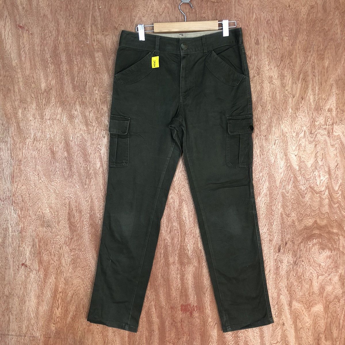 Japanese Brand DLL Japan Green Multipocket Tactical Cargo Pants #2334 Size US 29 - 1 Thumbnail