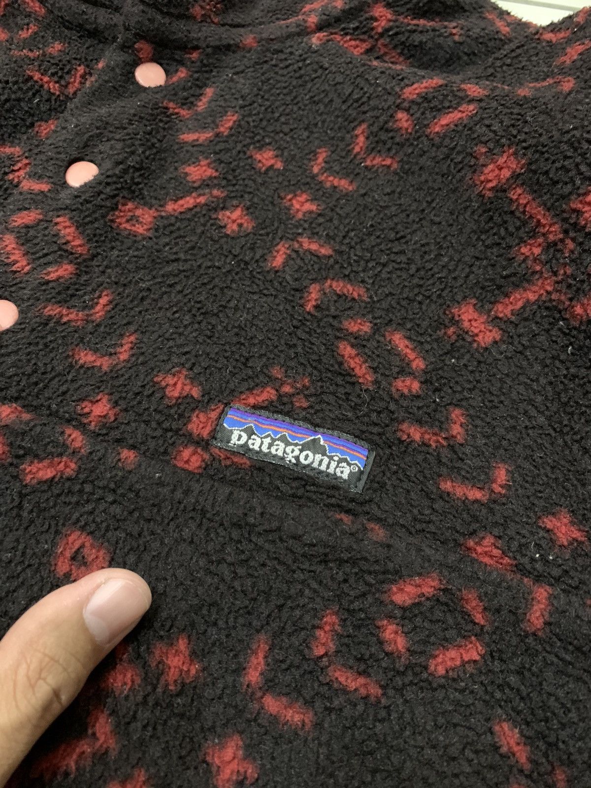 Patagonia × Vintage 1990s NAVAJO CHIMAYO NATIVE MOTIVE FLEECE PULLOVER JACKET Size US S / EU 44-46 / 1 - 6 Thumbnail