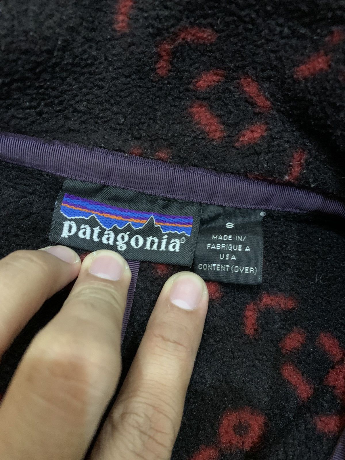Patagonia × Vintage 1990s NAVAJO CHIMAYO NATIVE MOTIVE FLEECE PULLOVER JACKET Size US S / EU 44-46 / 1 - 7 Thumbnail