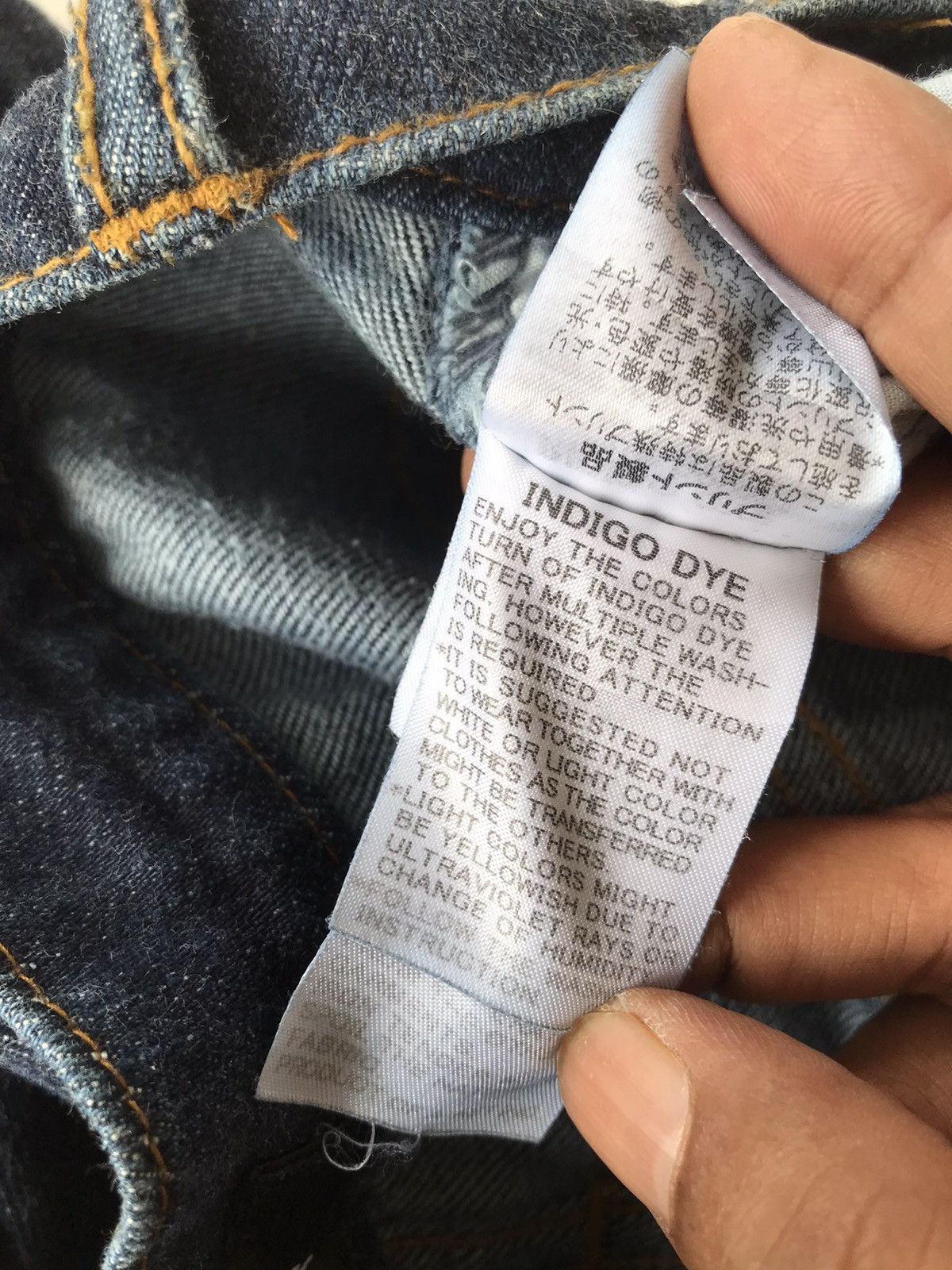 Issey Miyake 💥Final💥Issey Miyake Indigo Dye Painted Denim Size US 32 / EU 48 - 6 Thumbnail