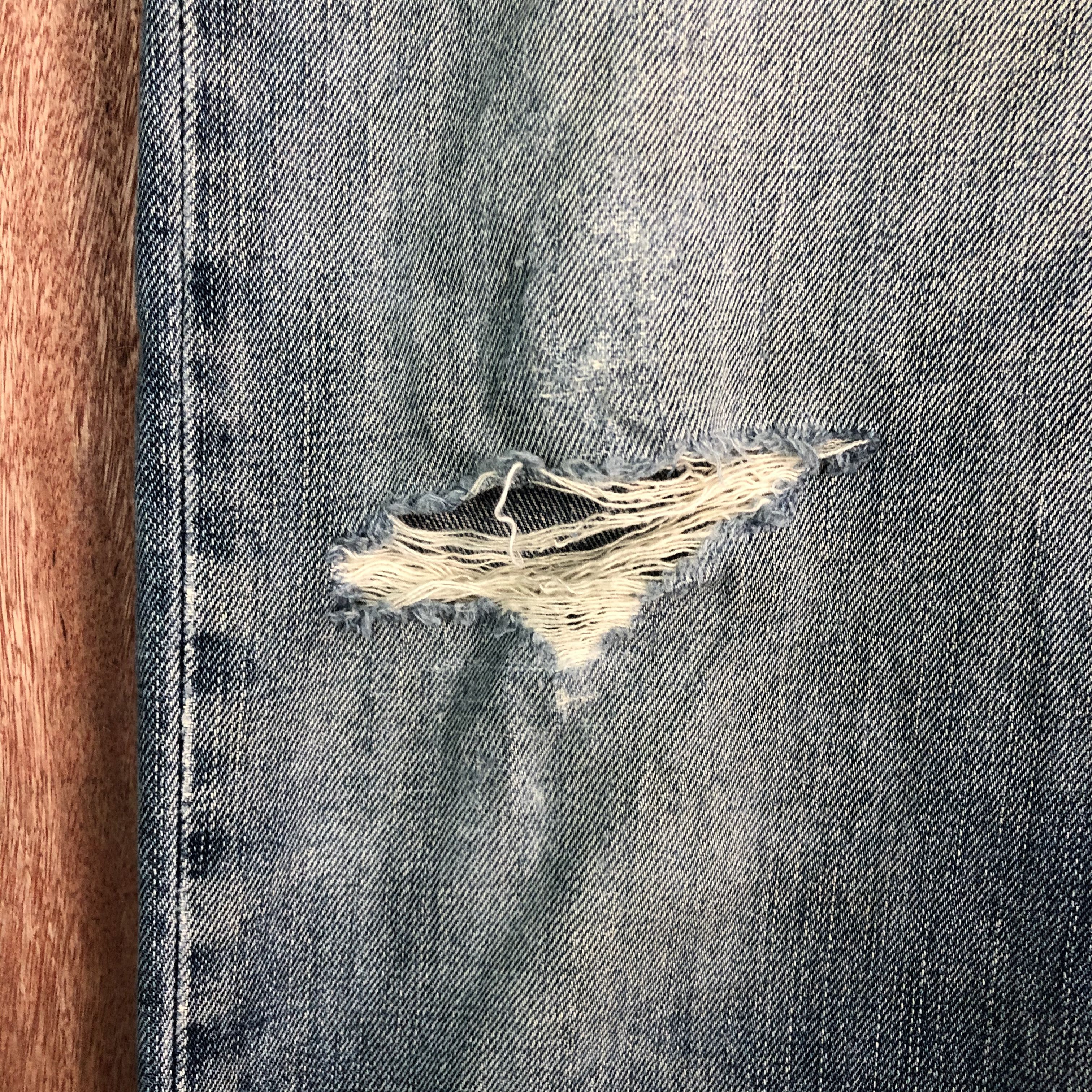 Japanese Brand × Uniqlo Vintage distressed Jun Takahashi Uniqlo jeans Size US 32 / EU 48 - 6 Thumbnail